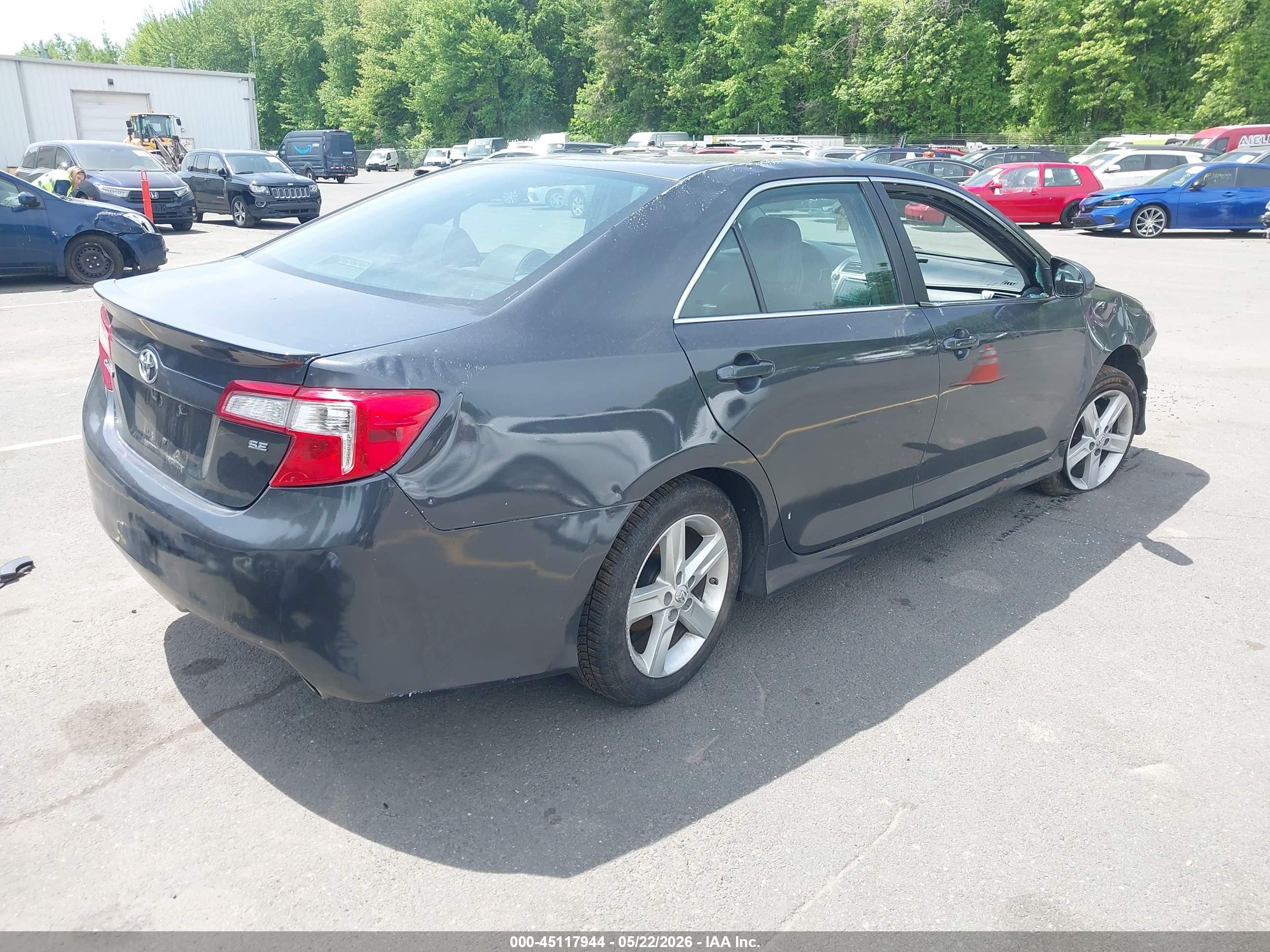 2014 Toyota Camry Se Gray vin: 4T1BF1FK6EU323857