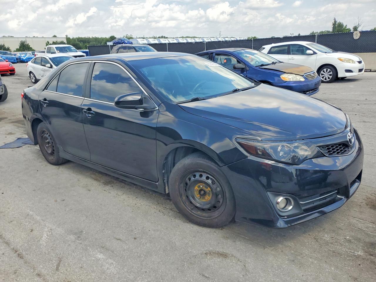 2014 Toyota Camry Se Black vin: 4T1BF1FK6EU327665