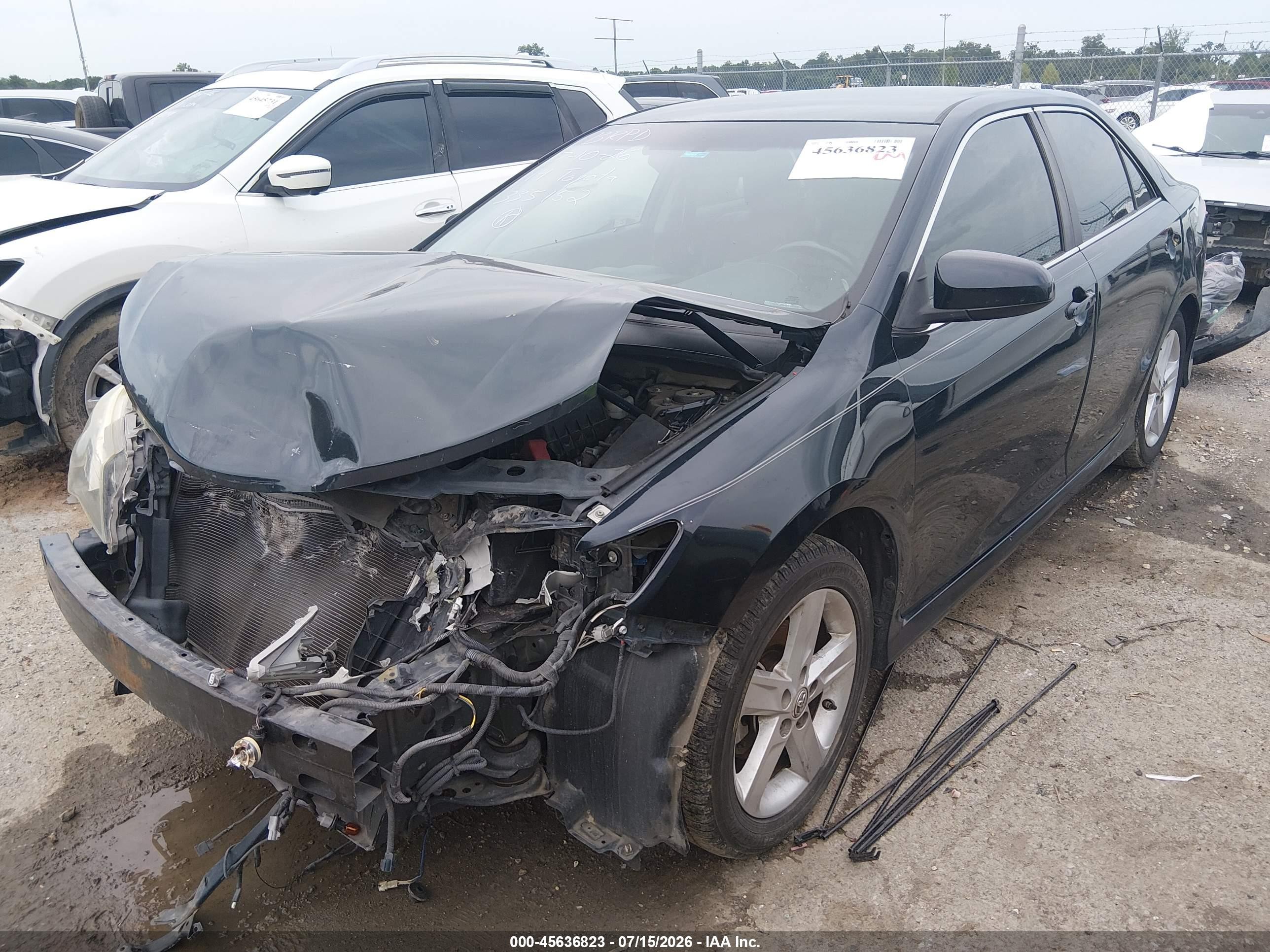 2014 Toyota Camry Se Black vin: 4T1BF1FK6EU335152