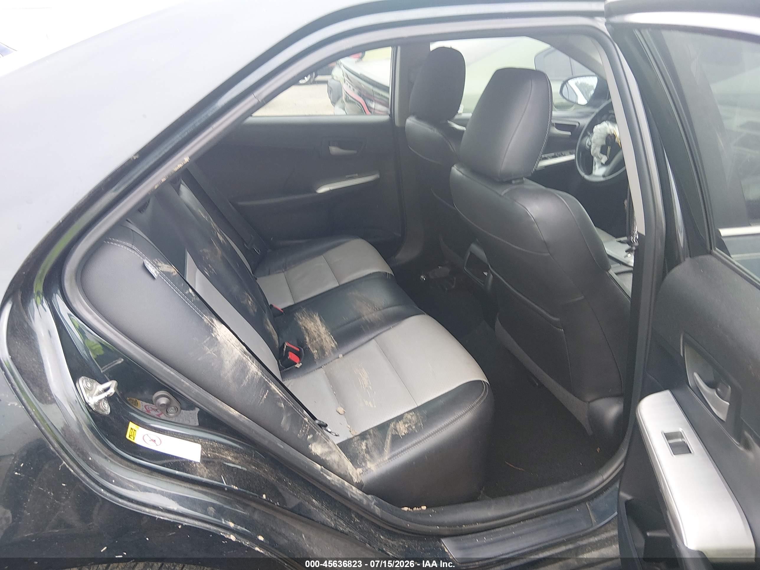2014 Toyota Camry Se Black vin: 4T1BF1FK6EU335152