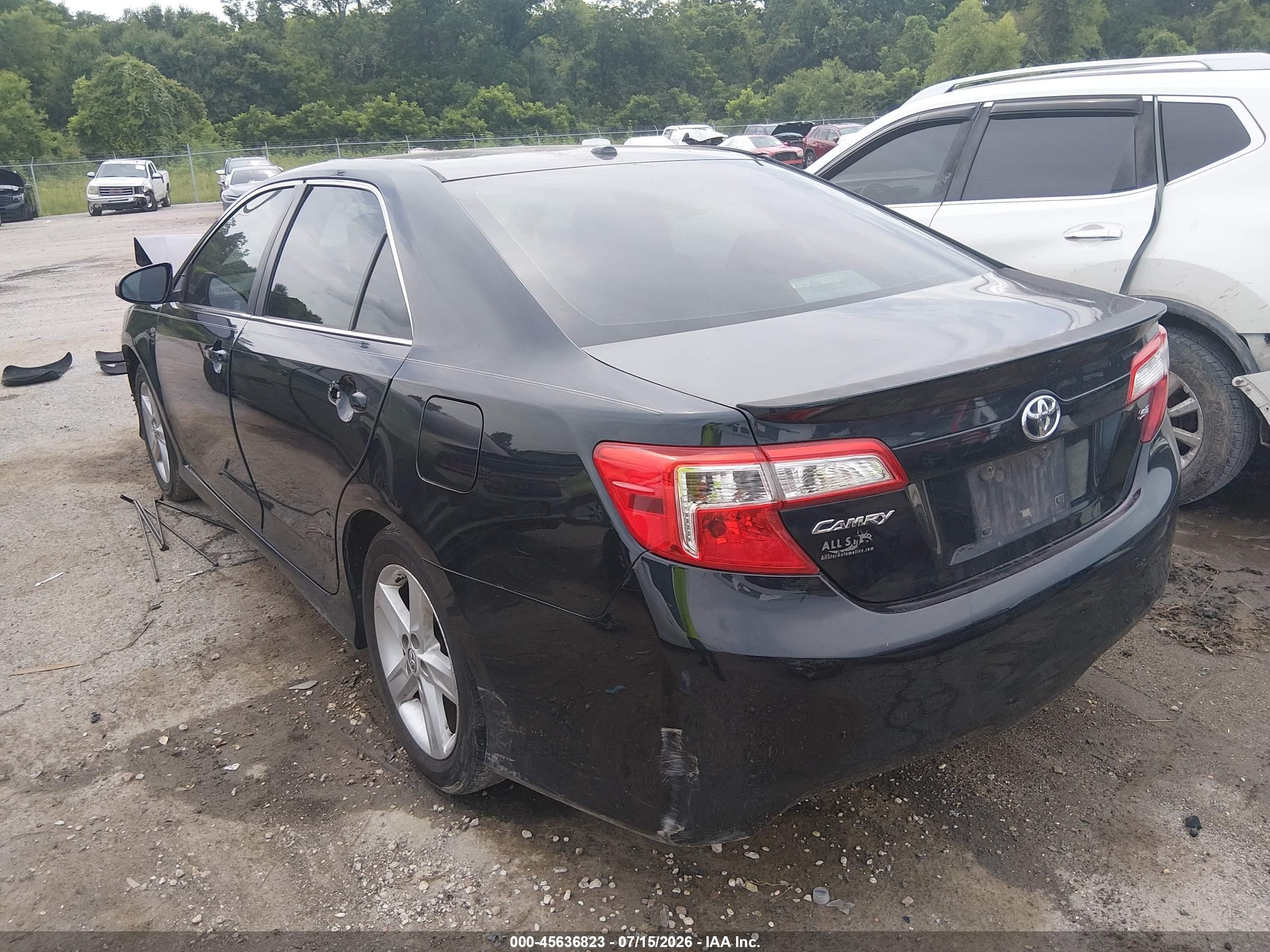2014 Toyota Camry Se Black vin: 4T1BF1FK6EU335152