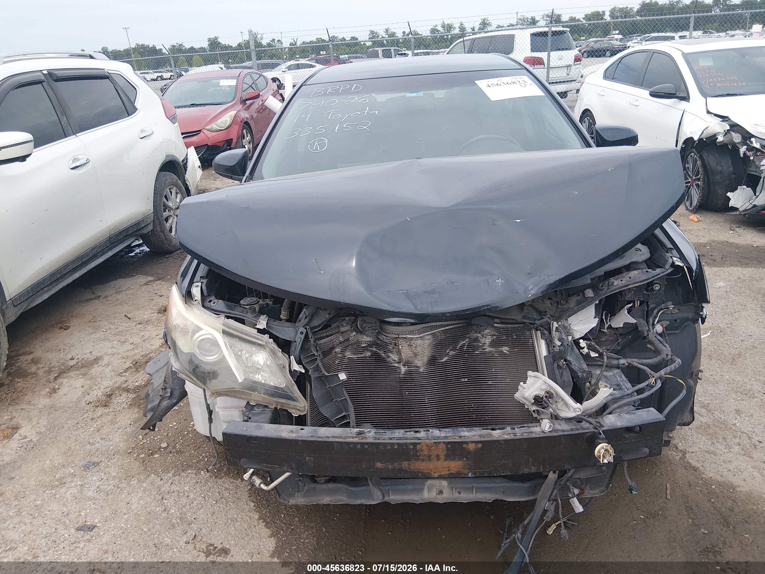 2014 Toyota Camry Se Black vin: 4T1BF1FK6EU335152