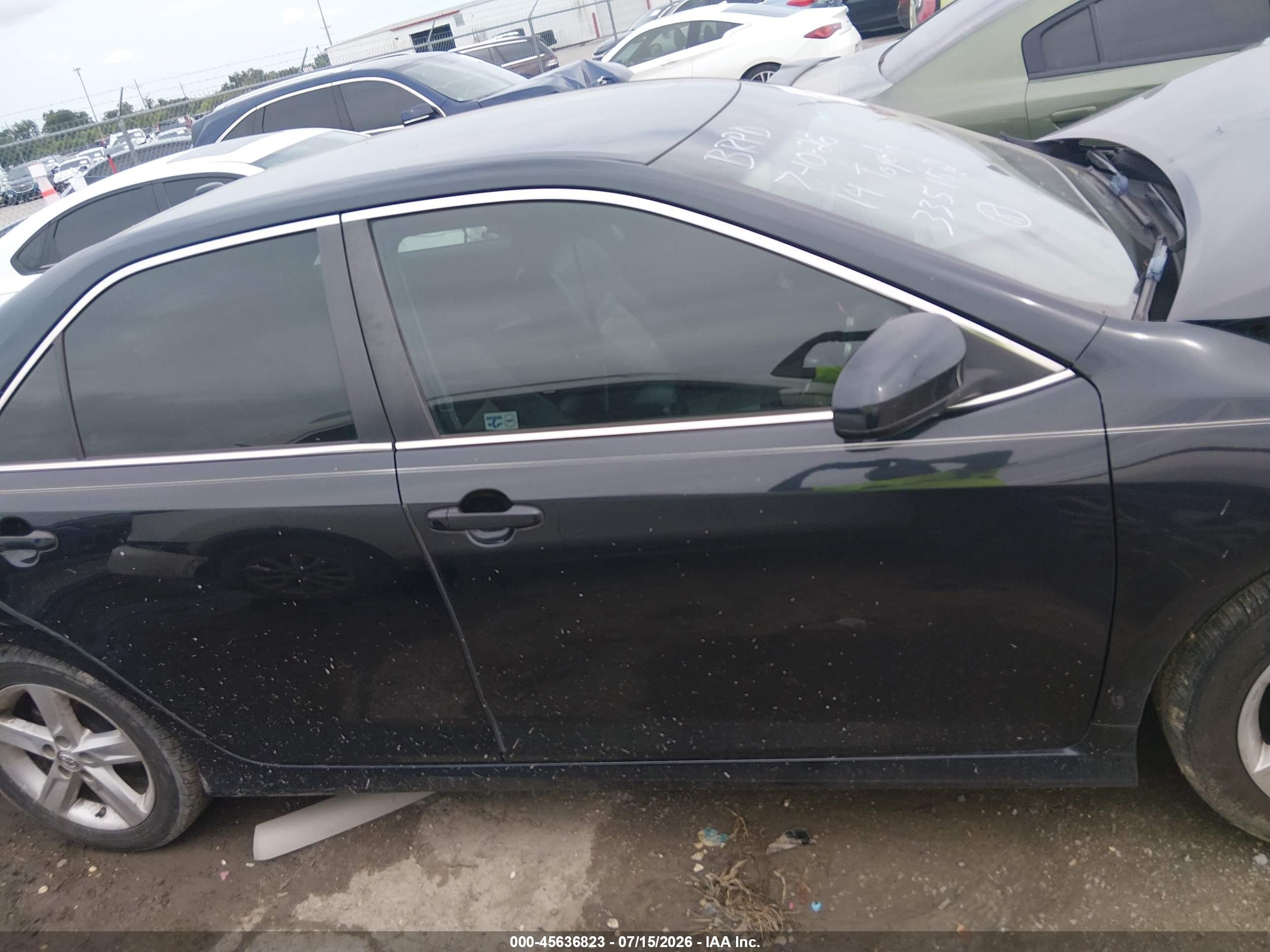2014 Toyota Camry Se Black vin: 4T1BF1FK6EU335152