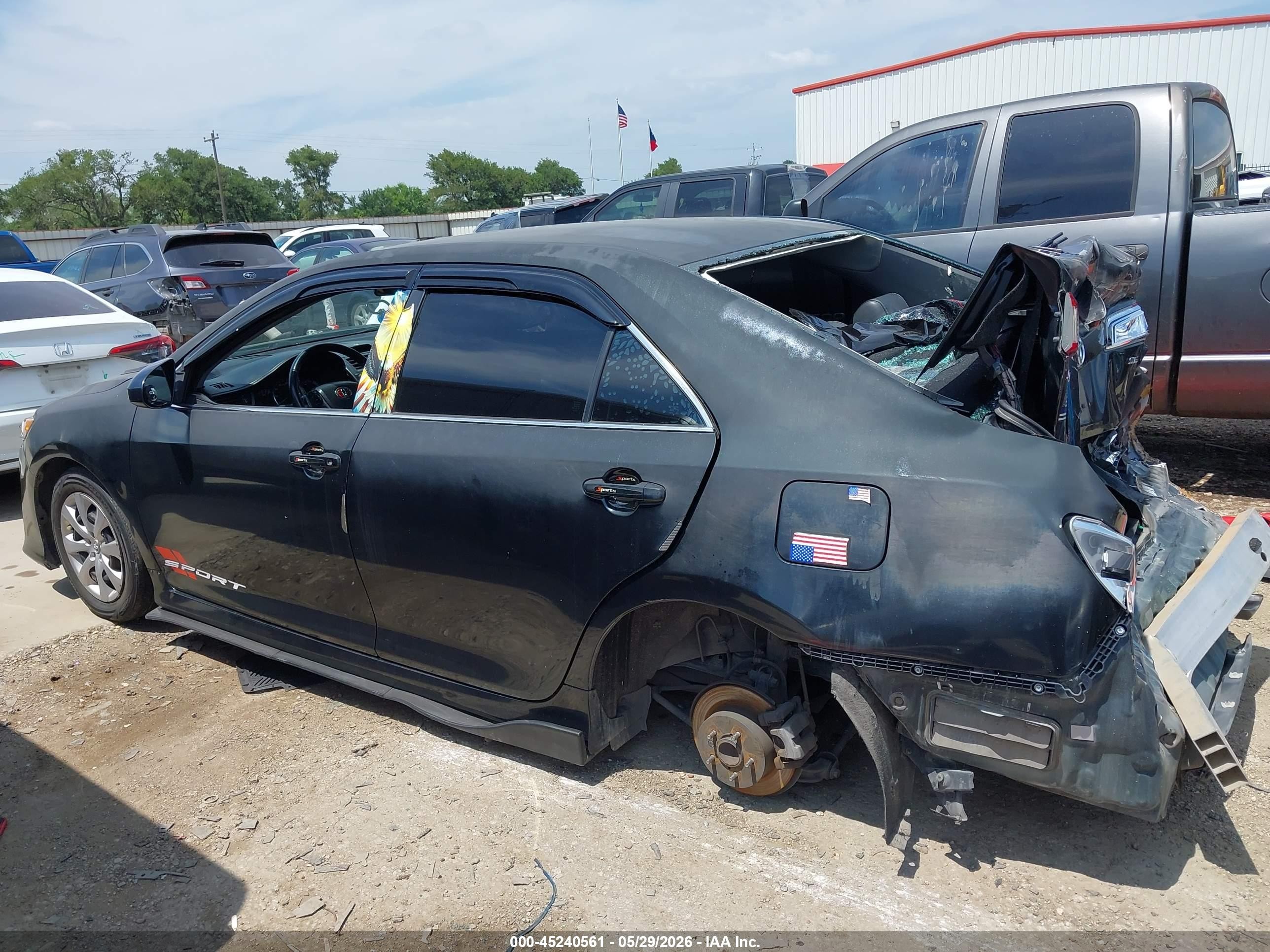 2014 Toyota Camry Se Black vin: 4T1BF1FK6EU347317