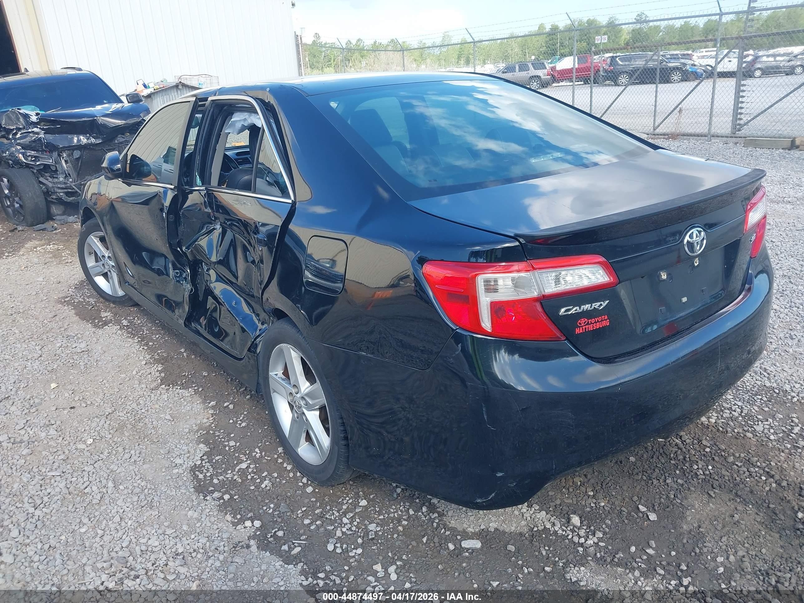 2014 Toyota Camry Se Black vin: 4T1BF1FK6EU359855