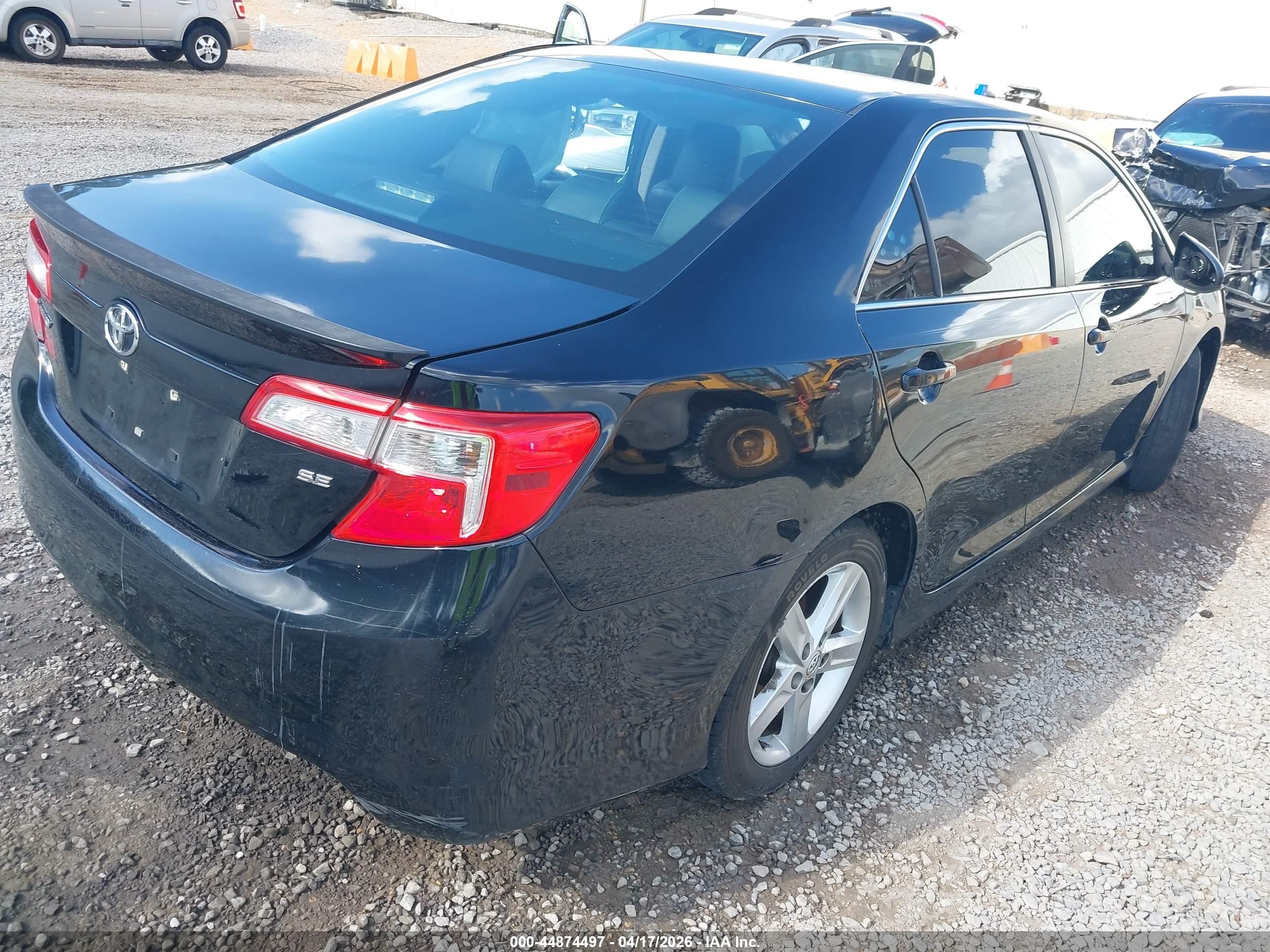 2014 Toyota Camry Se Black vin: 4T1BF1FK6EU359855