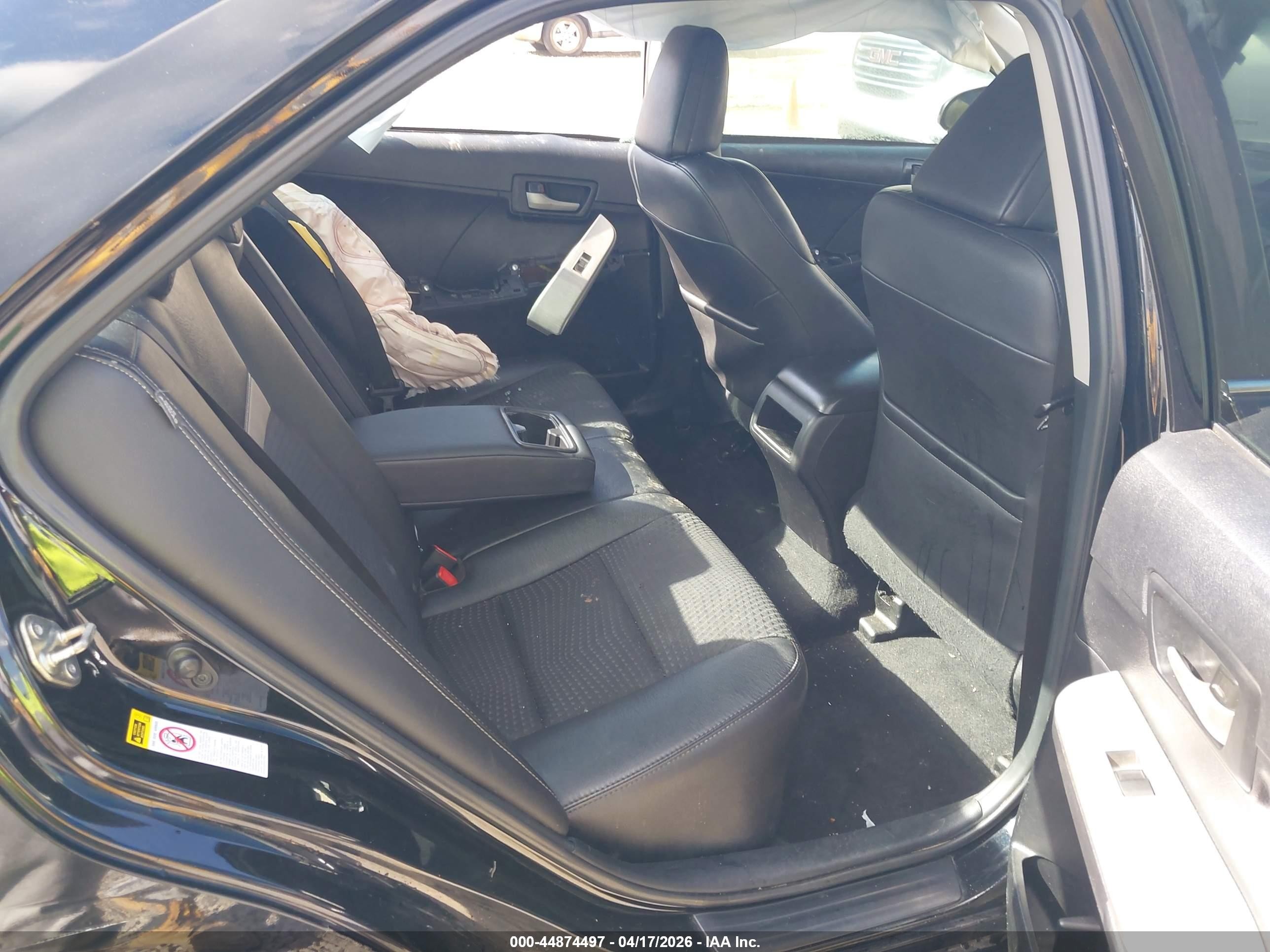 2014 Toyota Camry Se Black vin: 4T1BF1FK6EU359855