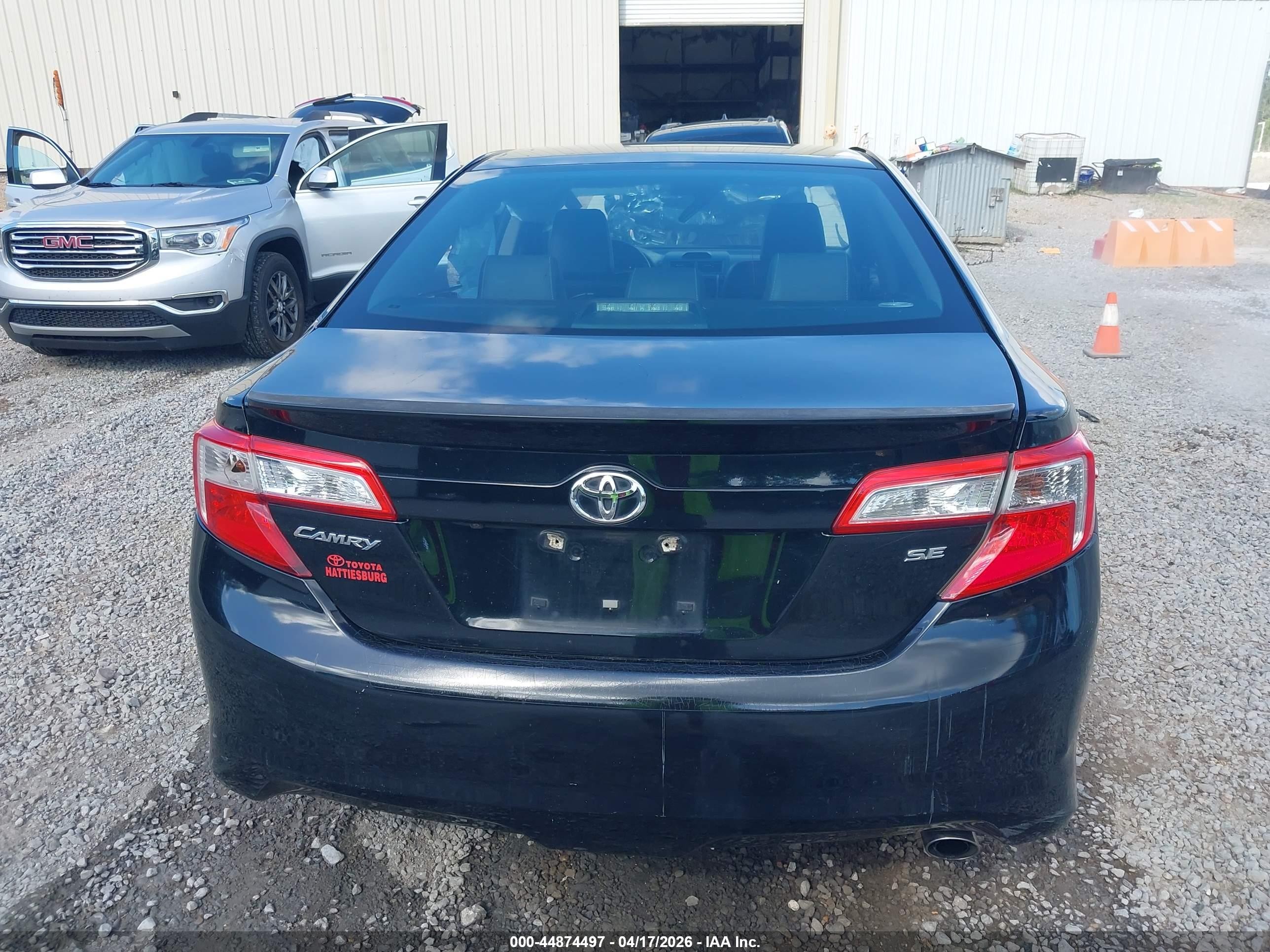 2014 Toyota Camry Se Black vin: 4T1BF1FK6EU359855