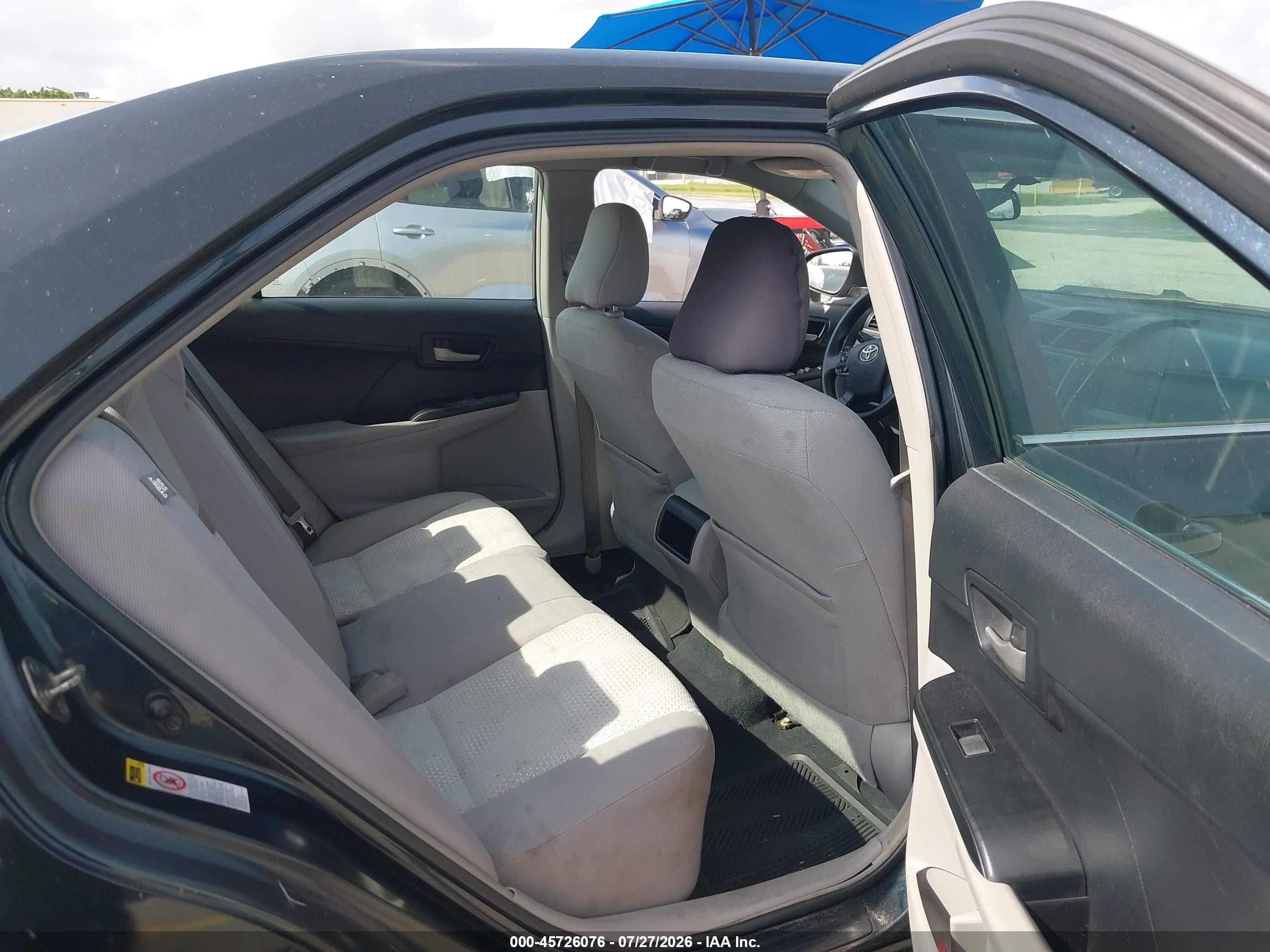 2014 Toyota Camry Le Black vin: 4T1BF1FK6EU381693