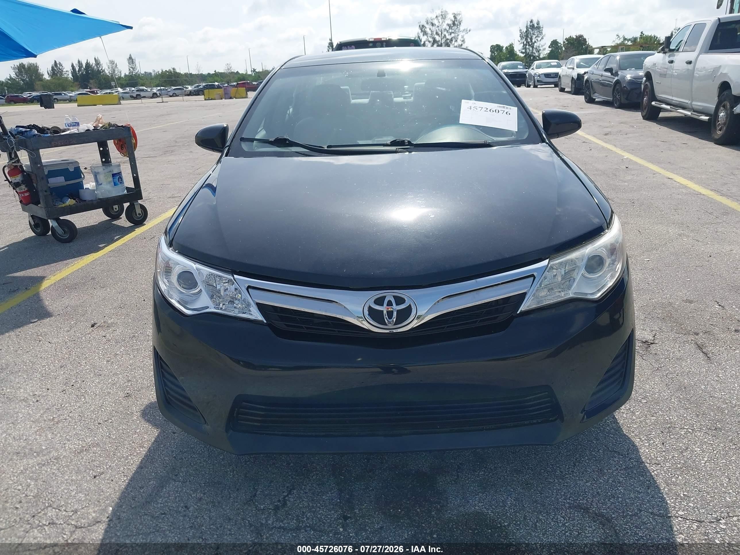 2014 Toyota Camry Le Black vin: 4T1BF1FK6EU381693