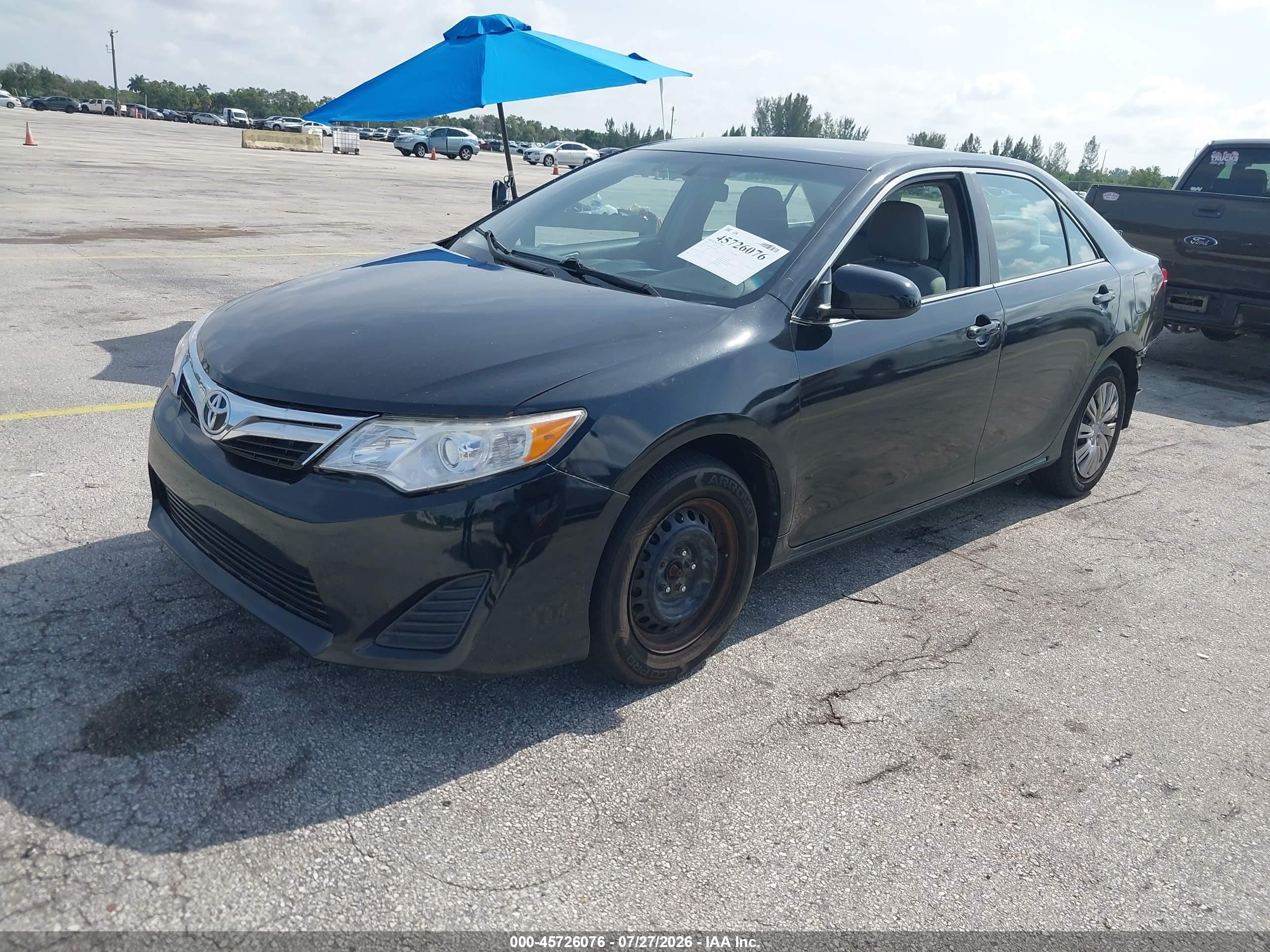 2014 Toyota Camry Le Black vin: 4T1BF1FK6EU381693