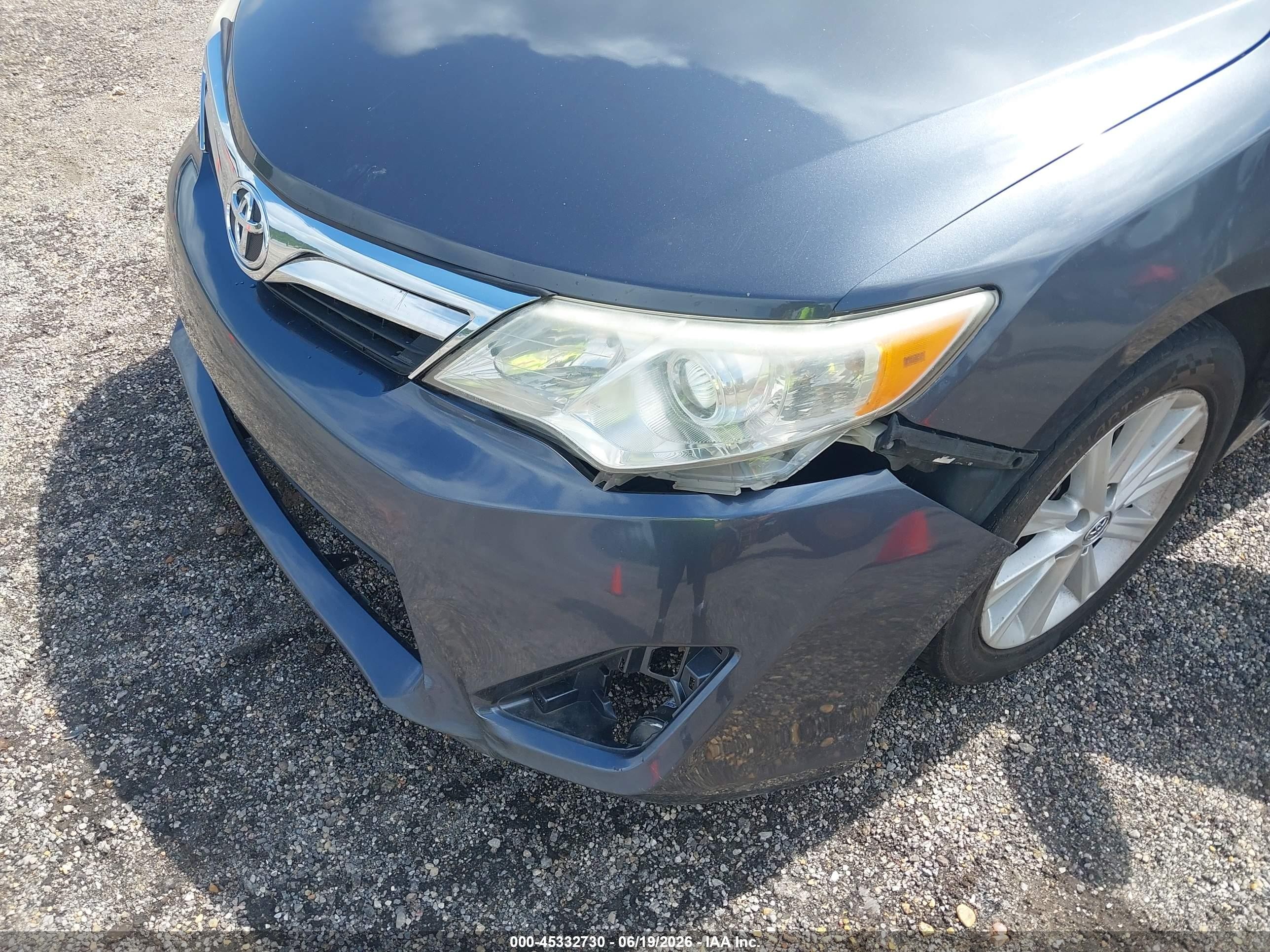 2014 Toyota Camry Xle Серый vin: 4T1BF1FK6EU387560