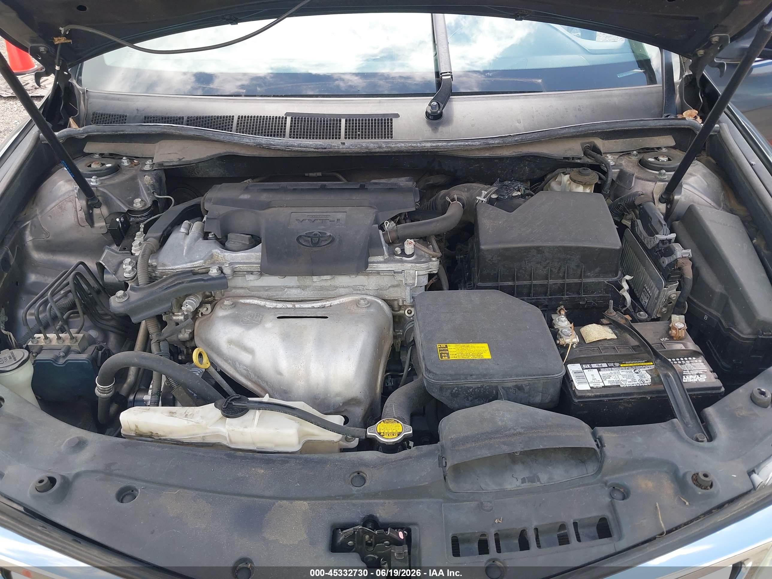 2014 Toyota Camry Xle Серый vin: 4T1BF1FK6EU387560