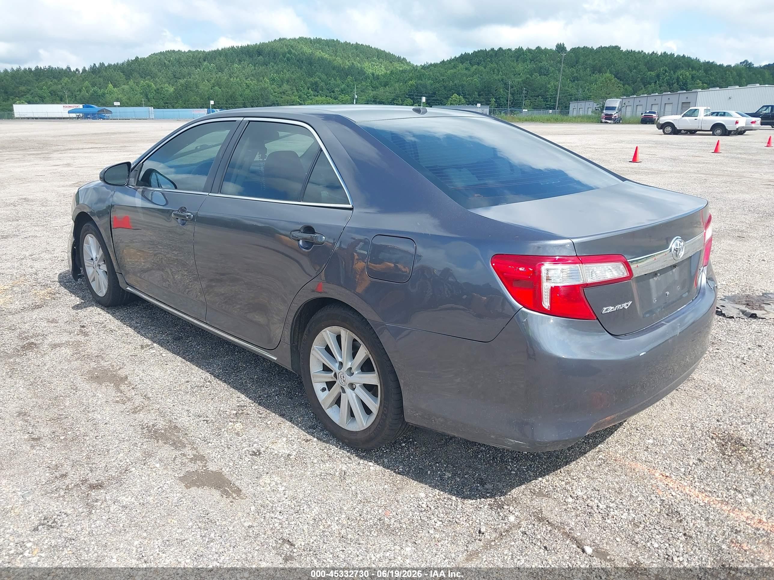 2014 Toyota Camry Xle Серый vin: 4T1BF1FK6EU387560