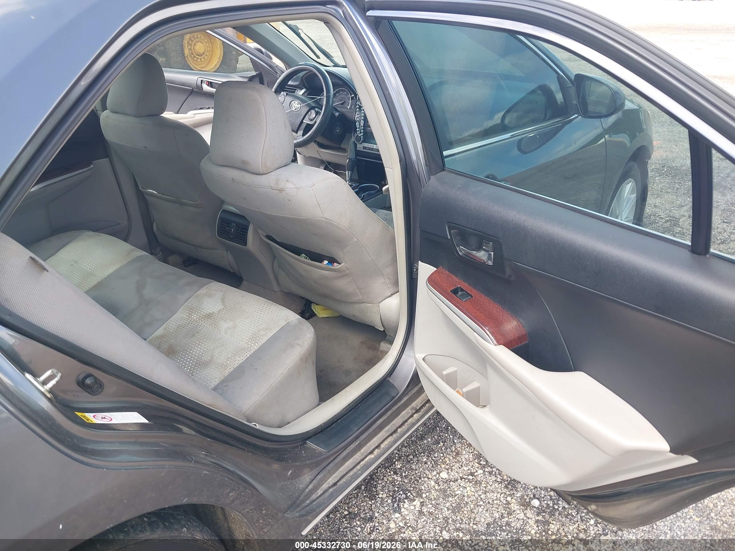 2014 Toyota Camry Xle Серый vin: 4T1BF1FK6EU387560