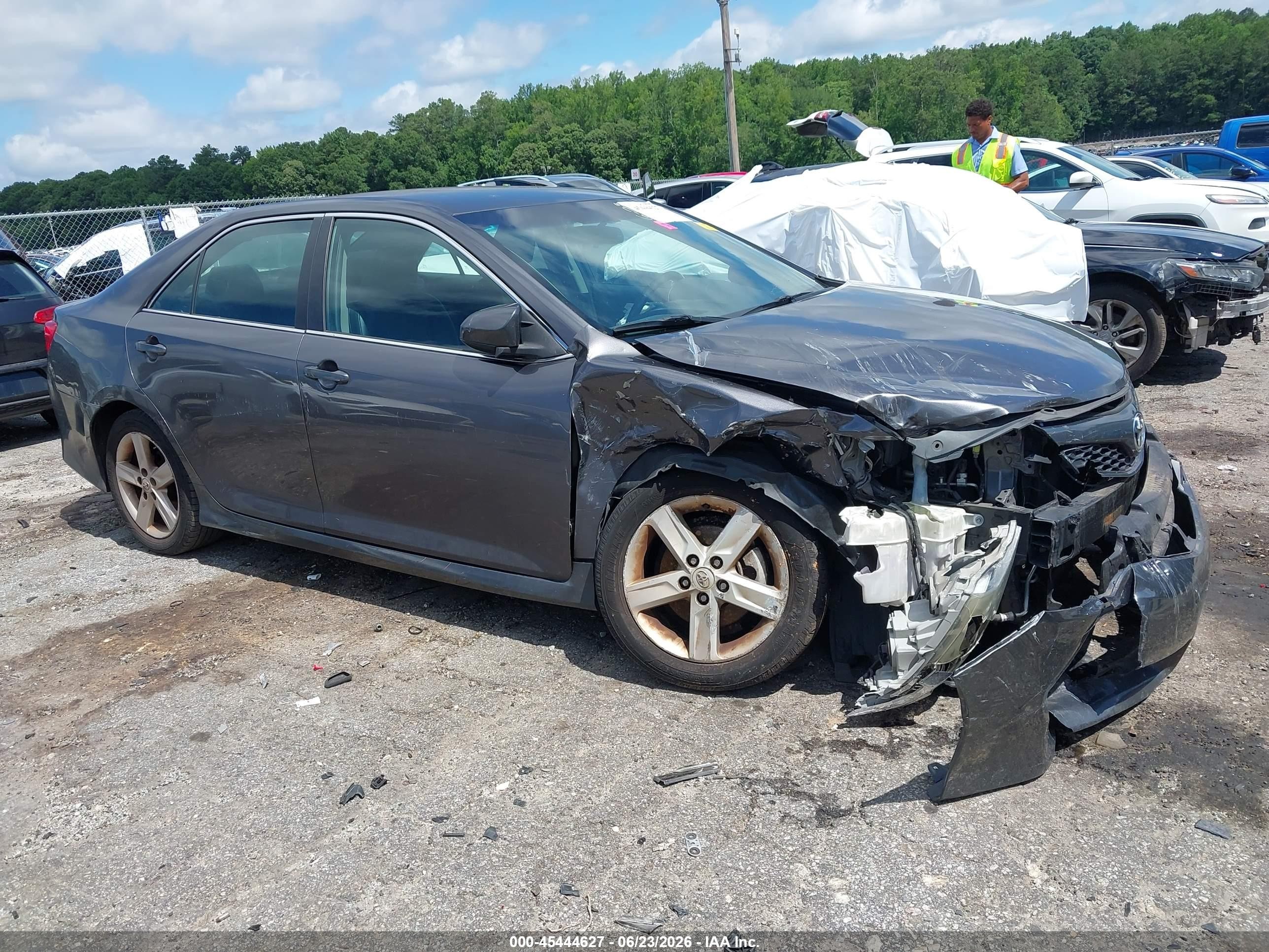 2014 Toyota Camry Se Gray vin: 4T1BF1FK6EU389325