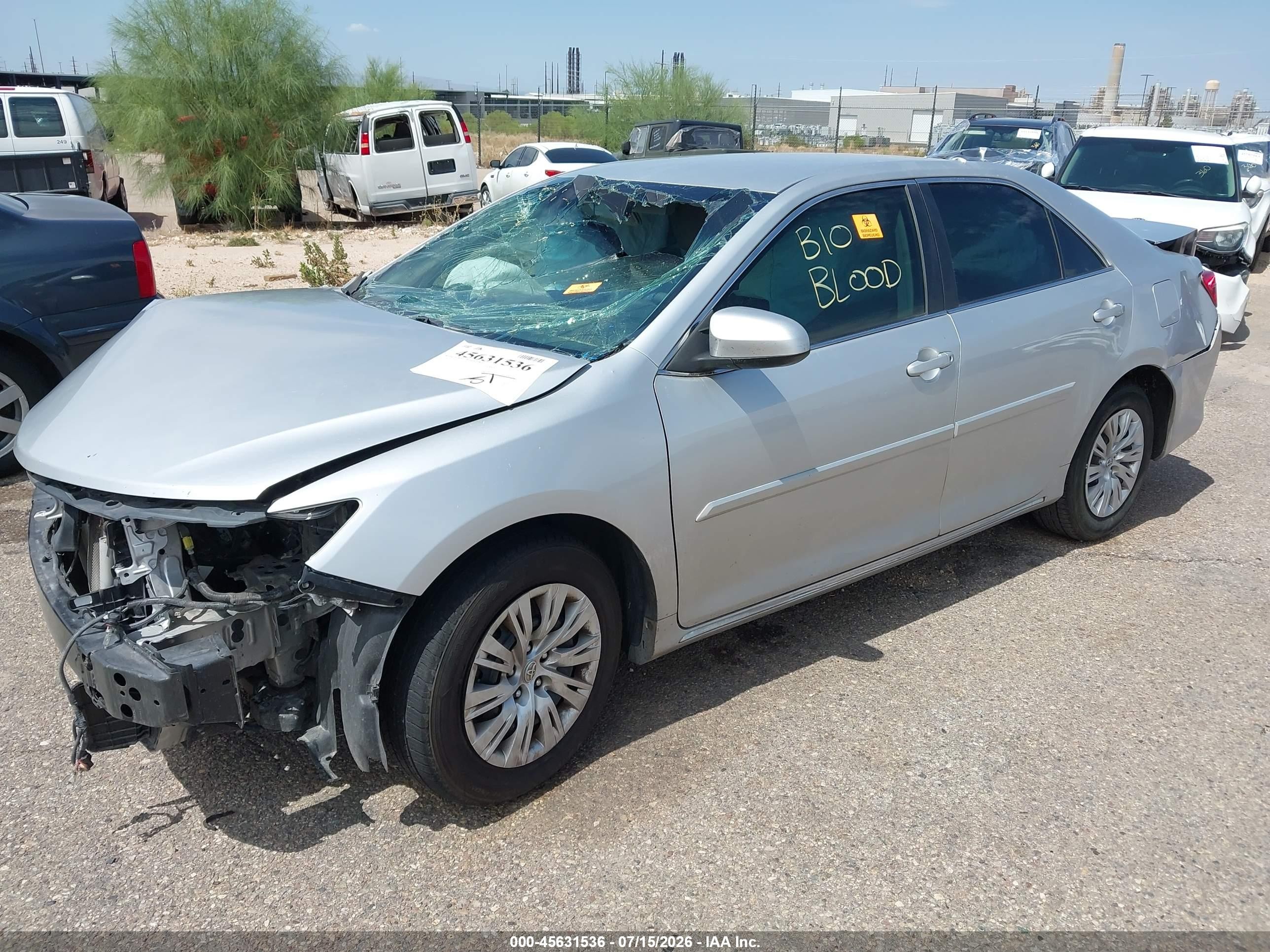 2014 Toyota Camry Le Silver vin: 4T1BF1FK6EU403658