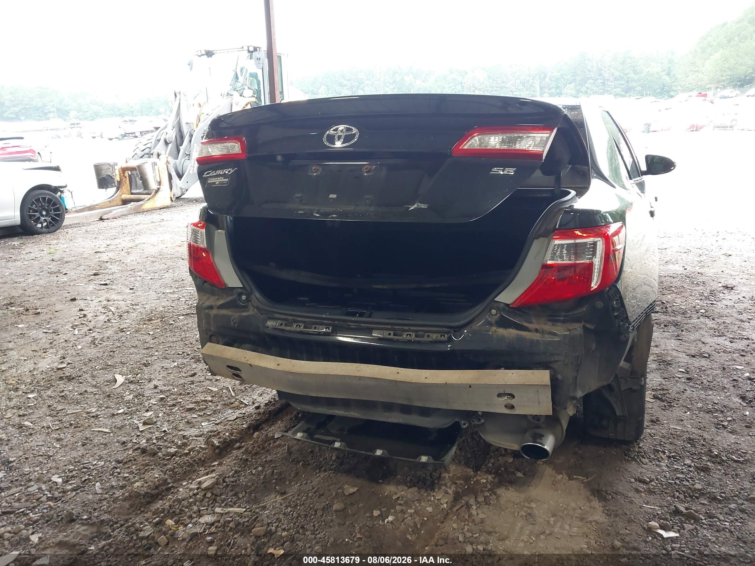 2014 Toyota Camry Se Black vin: 4T1BF1FK6EU411095