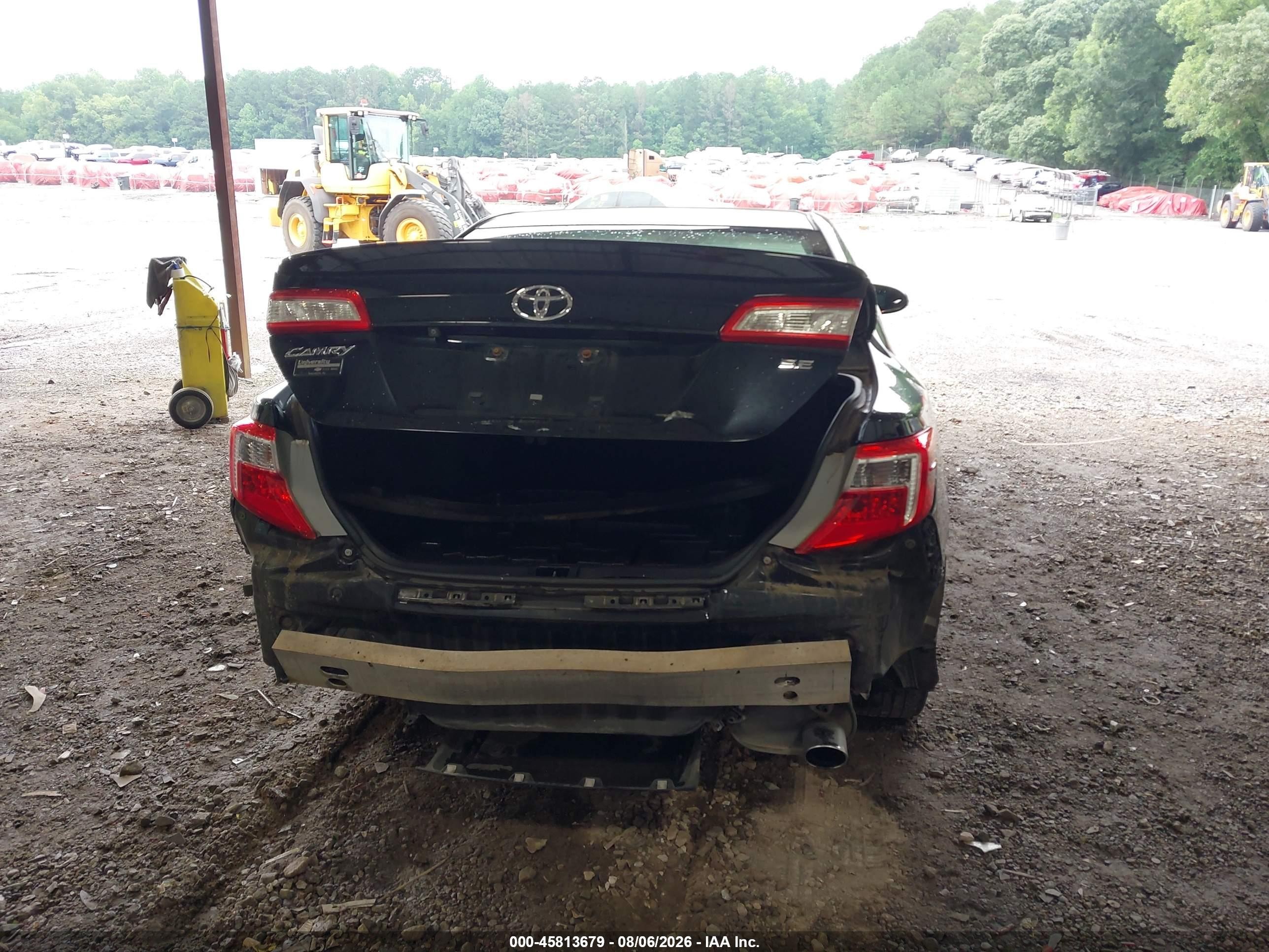 2014 Toyota Camry Se Black vin: 4T1BF1FK6EU411095