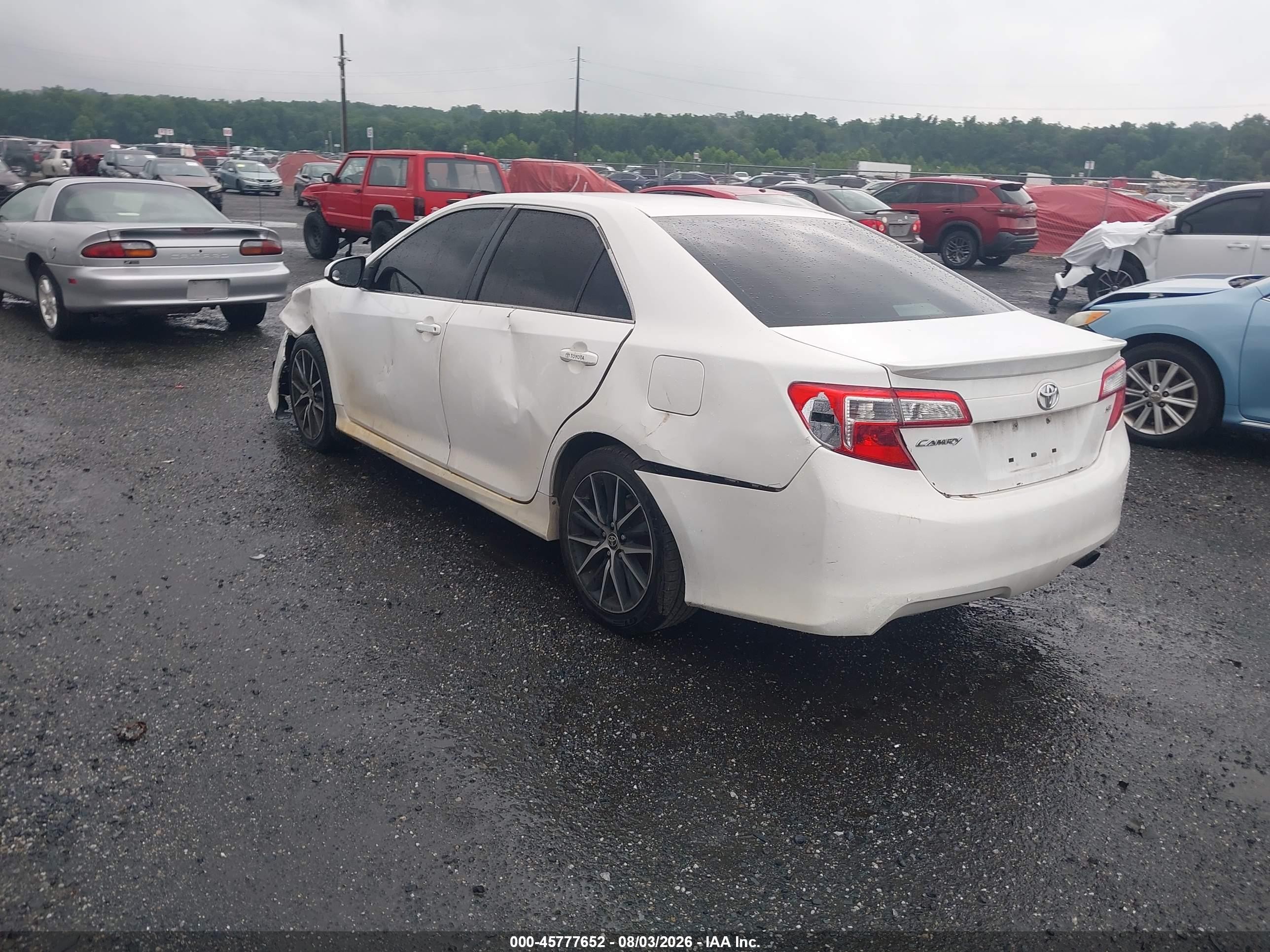 2014 Toyota Camry Se White vin: 4T1BF1FK6EU414126