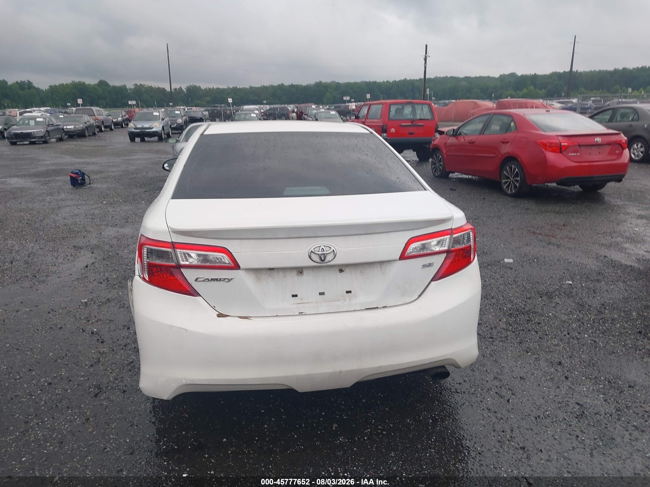 2014 Toyota Camry Se White vin: 4T1BF1FK6EU414126