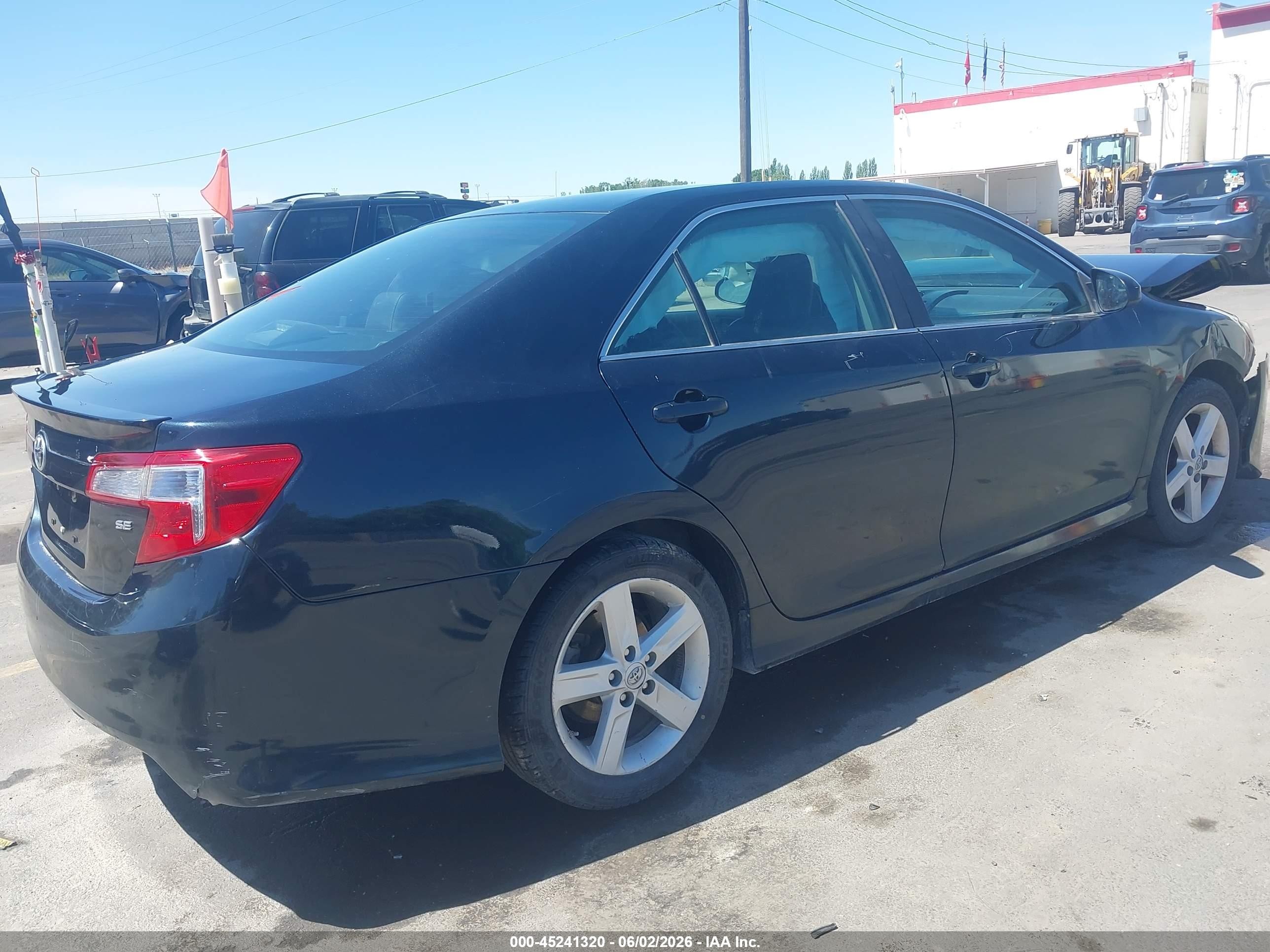 2014 Toyota Camry Se Black vin: 4T1BF1FK6EU429418
