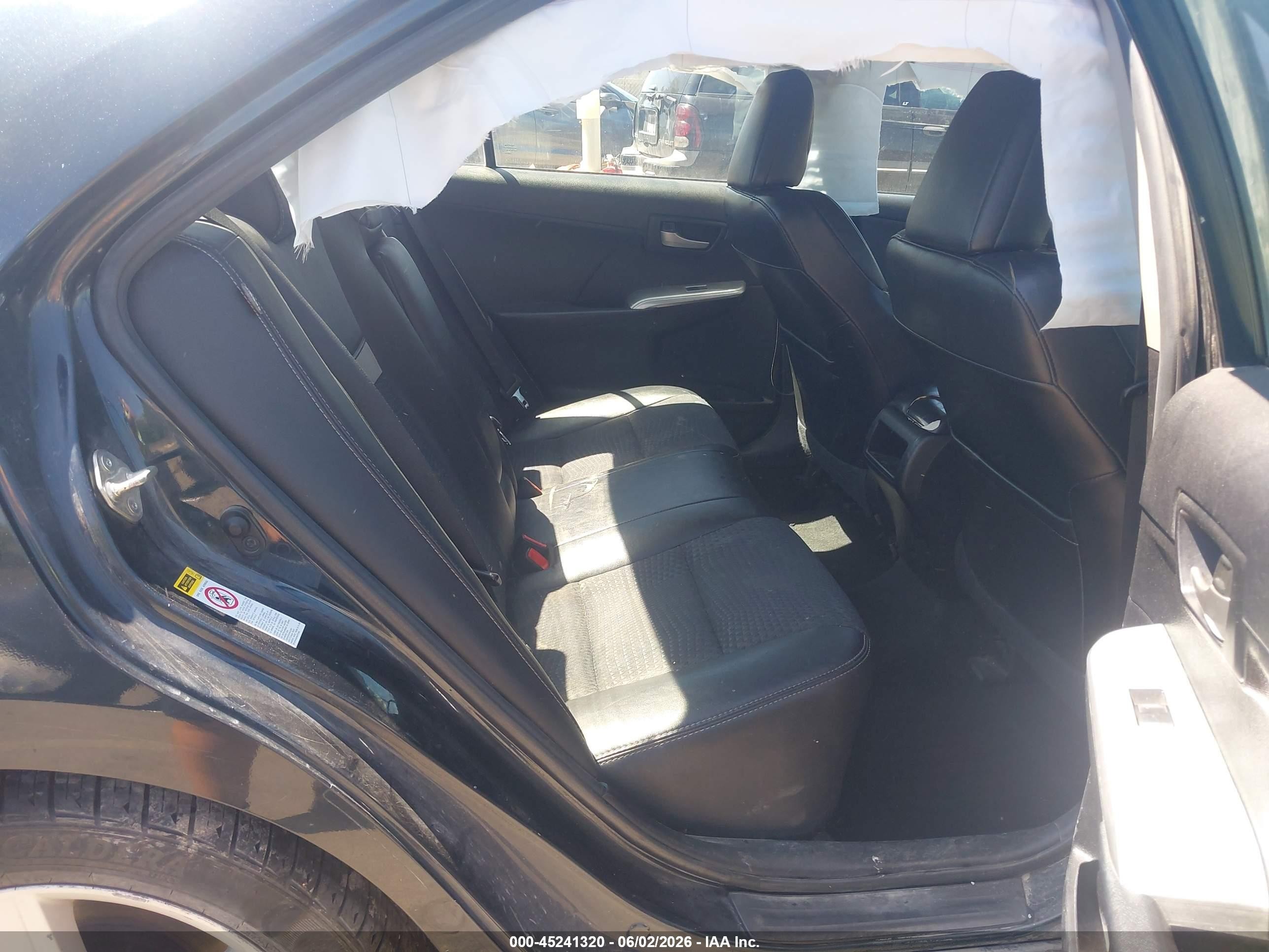 2014 Toyota Camry Se Black vin: 4T1BF1FK6EU429418