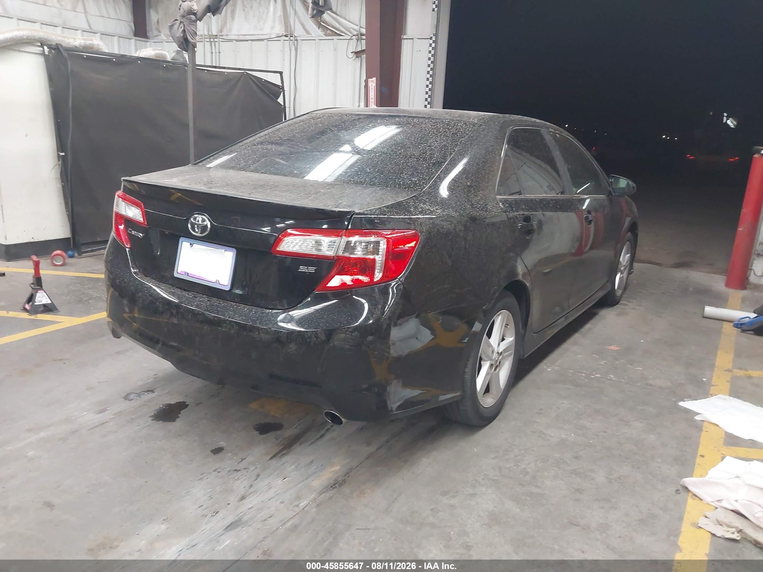 2014 Toyota Camry Se Black vin: 4T1BF1FK6EU434537