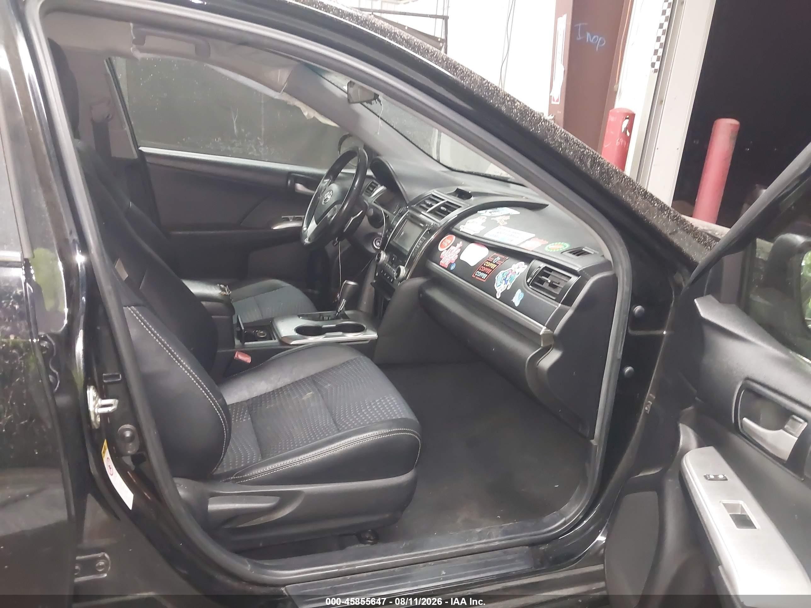 2014 Toyota Camry Se Black vin: 4T1BF1FK6EU434537