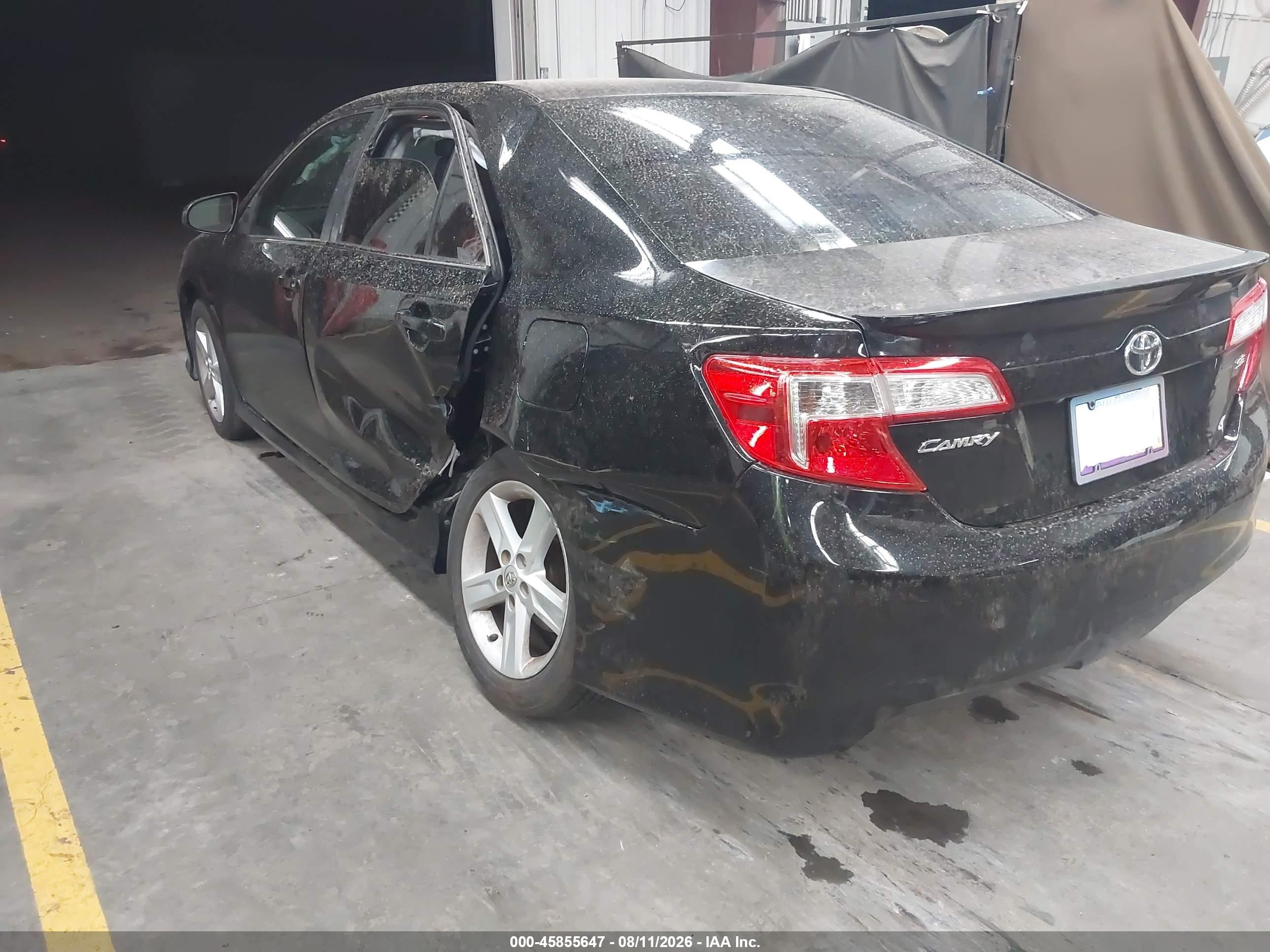 2014 Toyota Camry Se Black vin: 4T1BF1FK6EU434537
