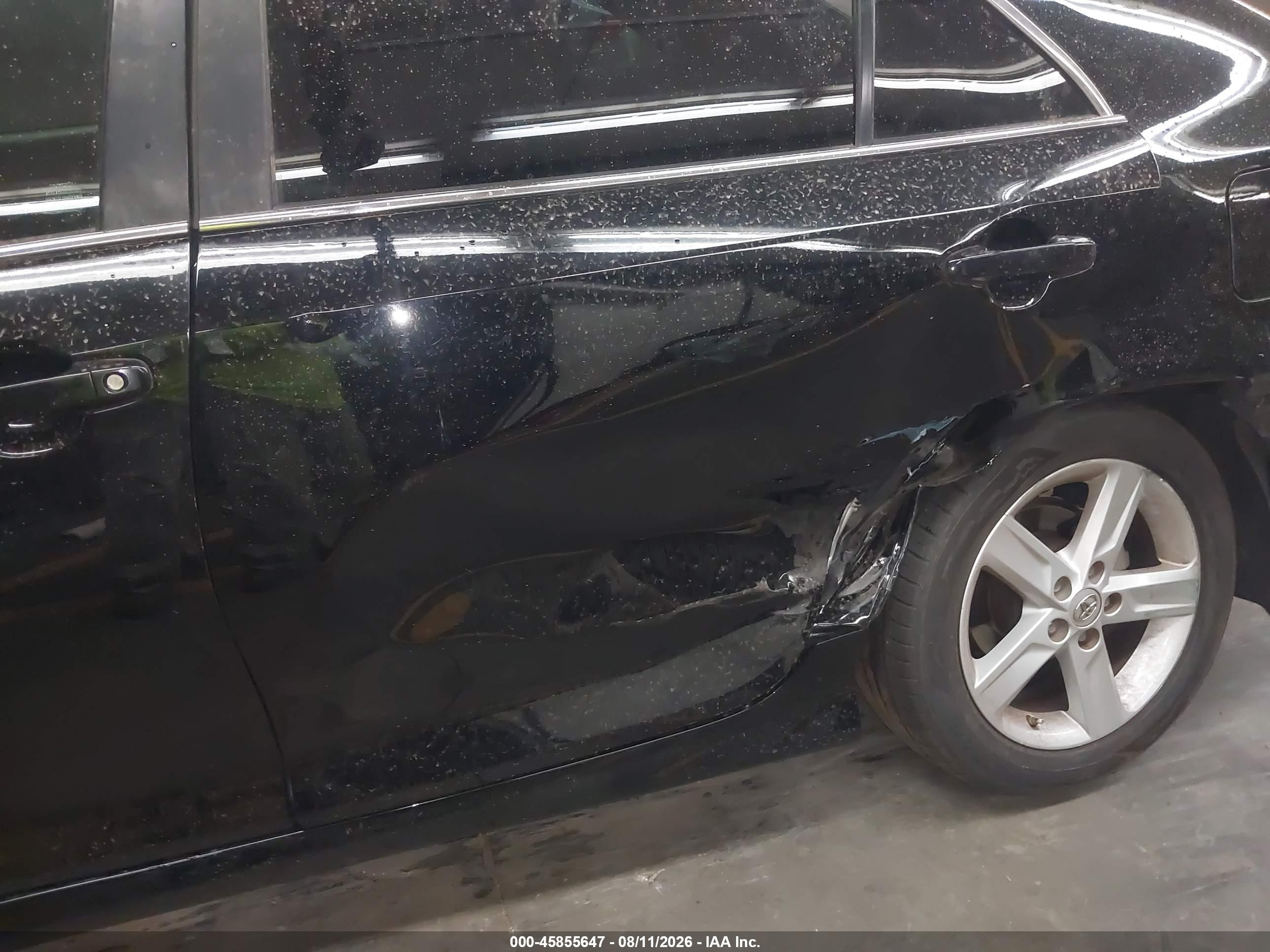 2014 Toyota Camry Se Black vin: 4T1BF1FK6EU434537