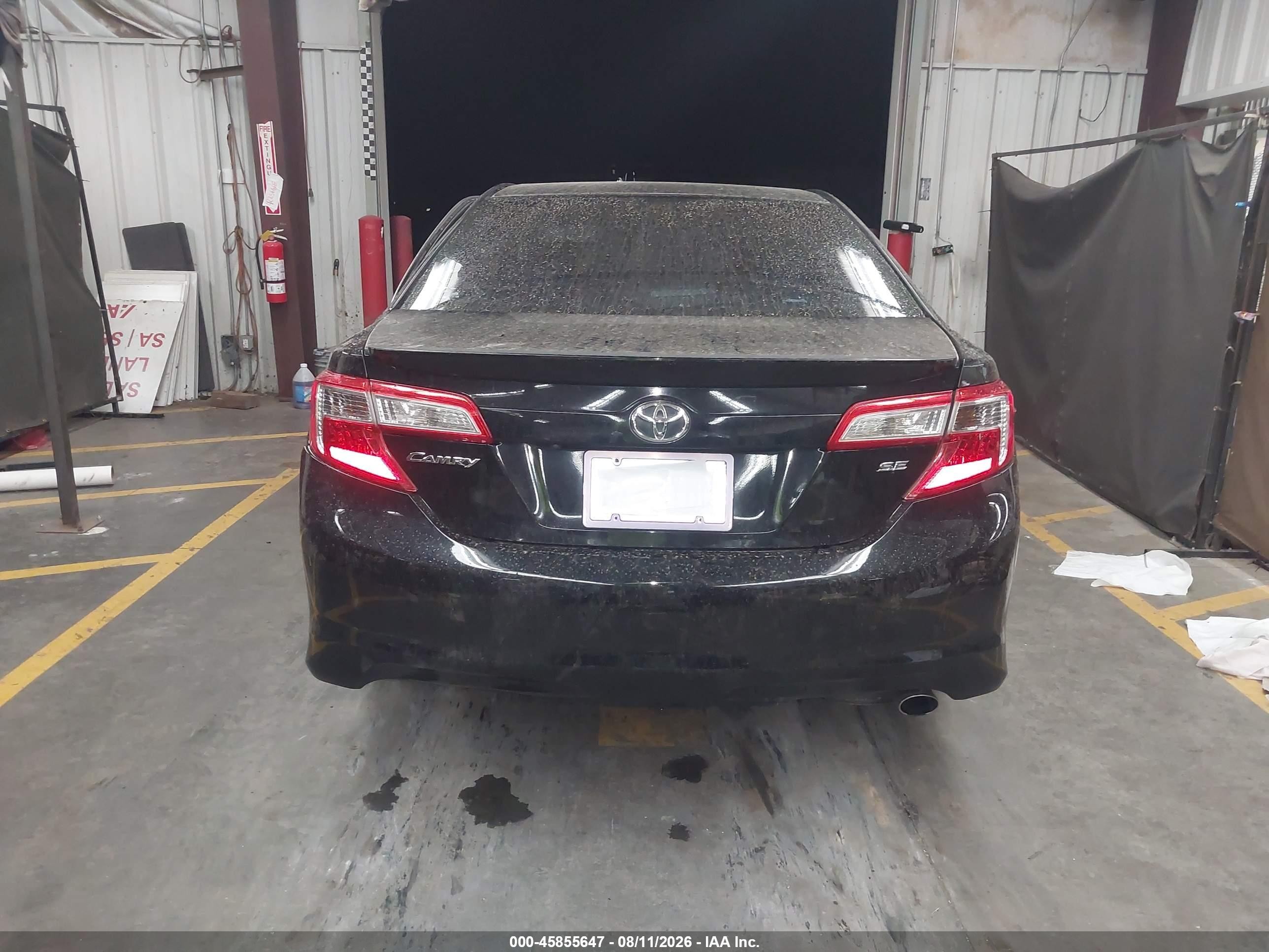 2014 Toyota Camry Se Black vin: 4T1BF1FK6EU434537