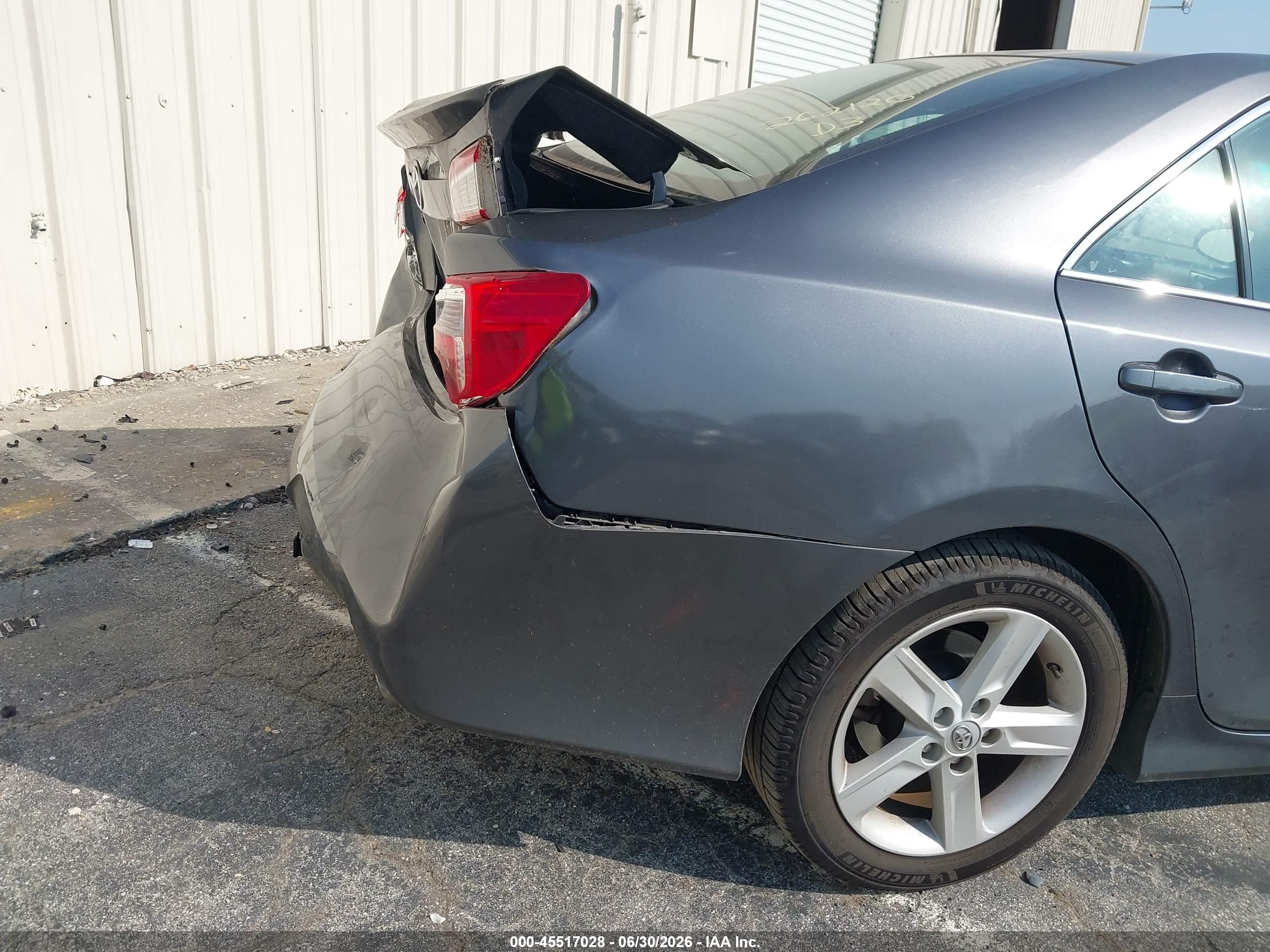 2014 Toyota Camry Se Gray vin: 4T1BF1FK6EU438846