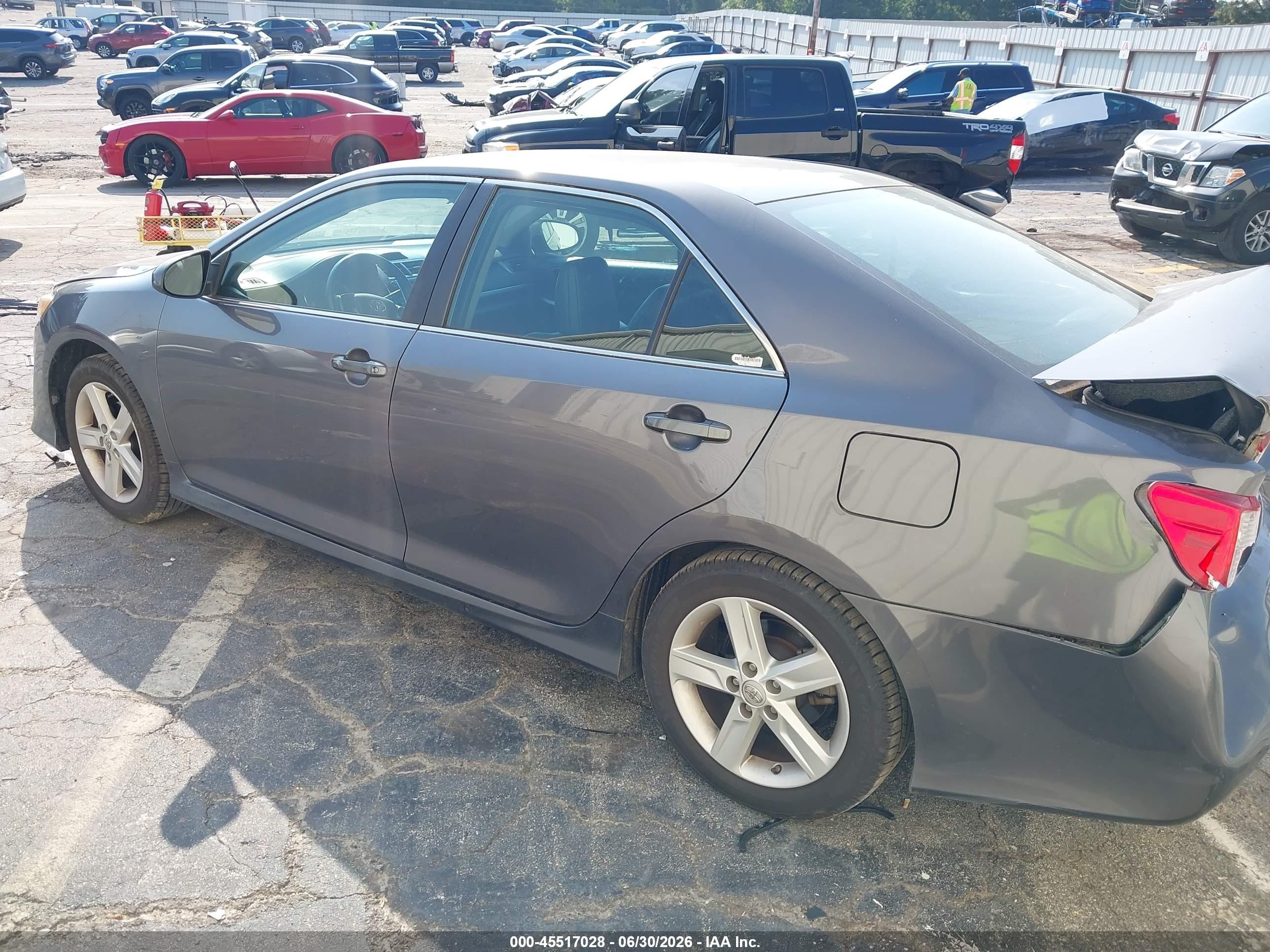 2014 Toyota Camry Se Gray vin: 4T1BF1FK6EU438846