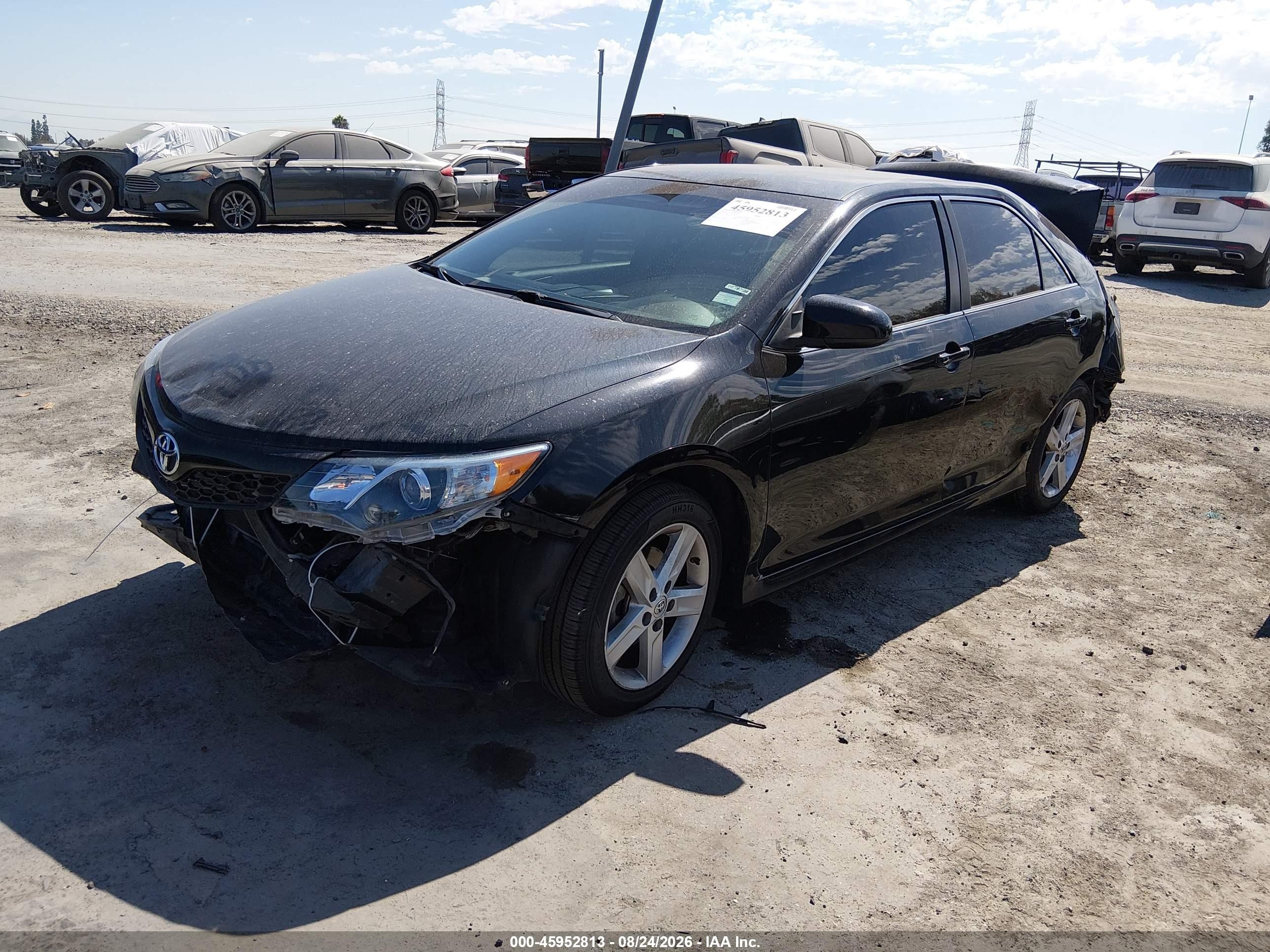 2014 Toyota Camry Se Black vin: 4T1BF1FK6EU461415