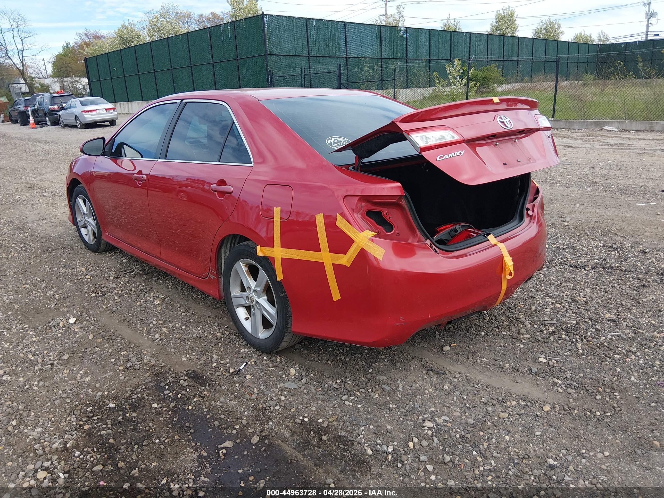 2014 Toyota Camry Se Red vin: 4T1BF1FK6EU736913