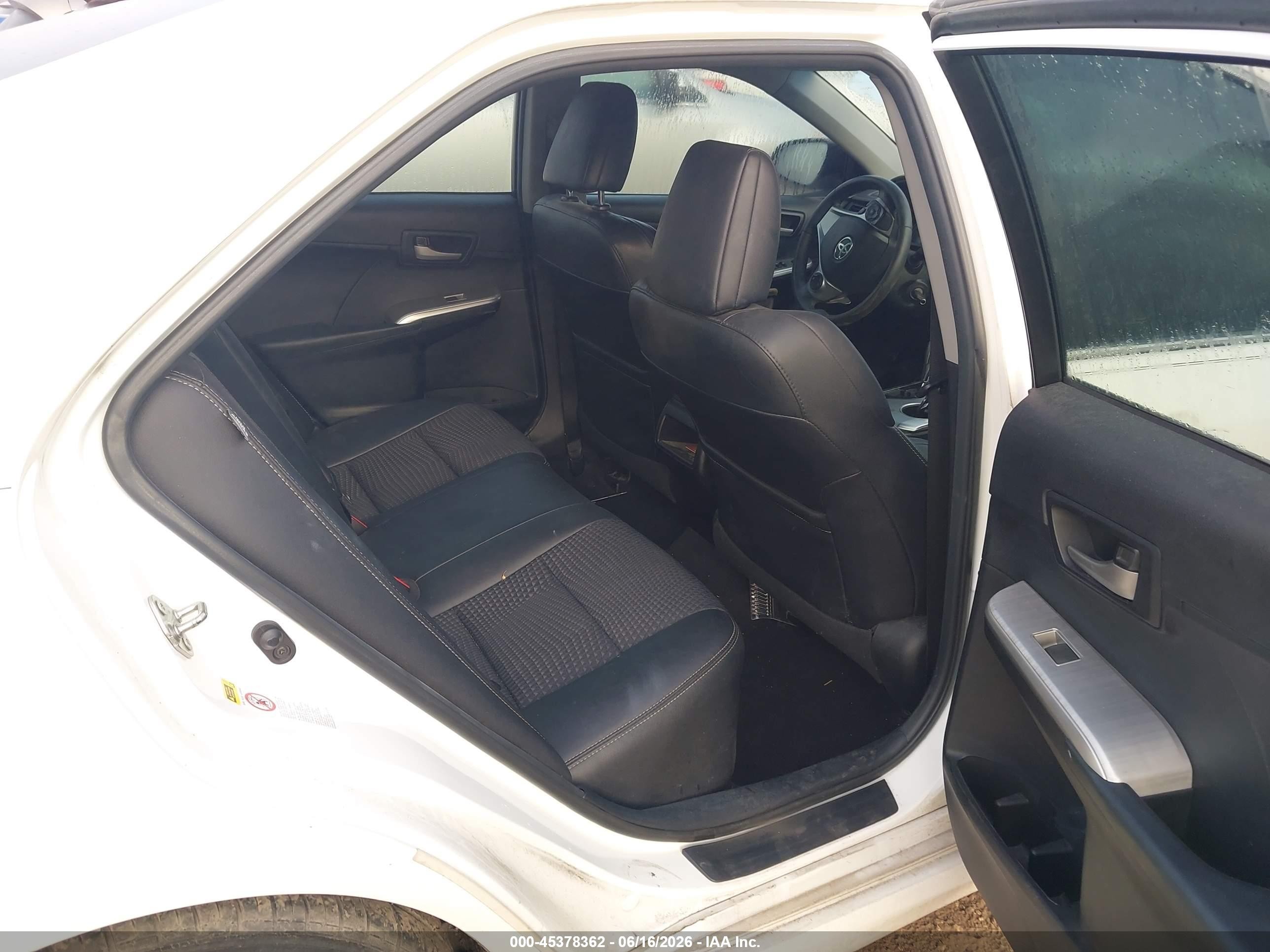 2014 Toyota Camry Se White vin: 4T1BF1FK6EU741304