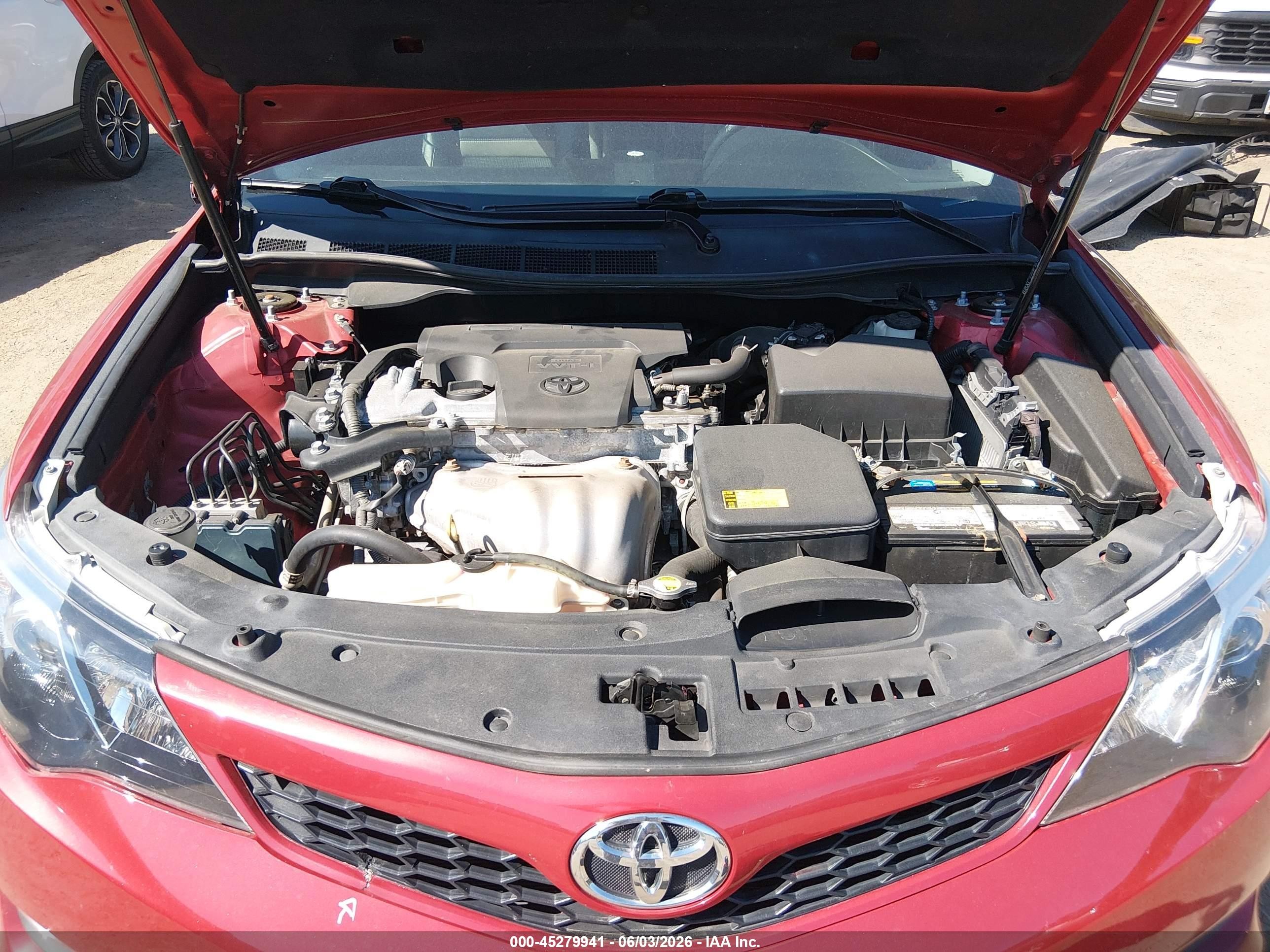 2014 Toyota Camry Se Red vin: 4T1BF1FK6EU743781