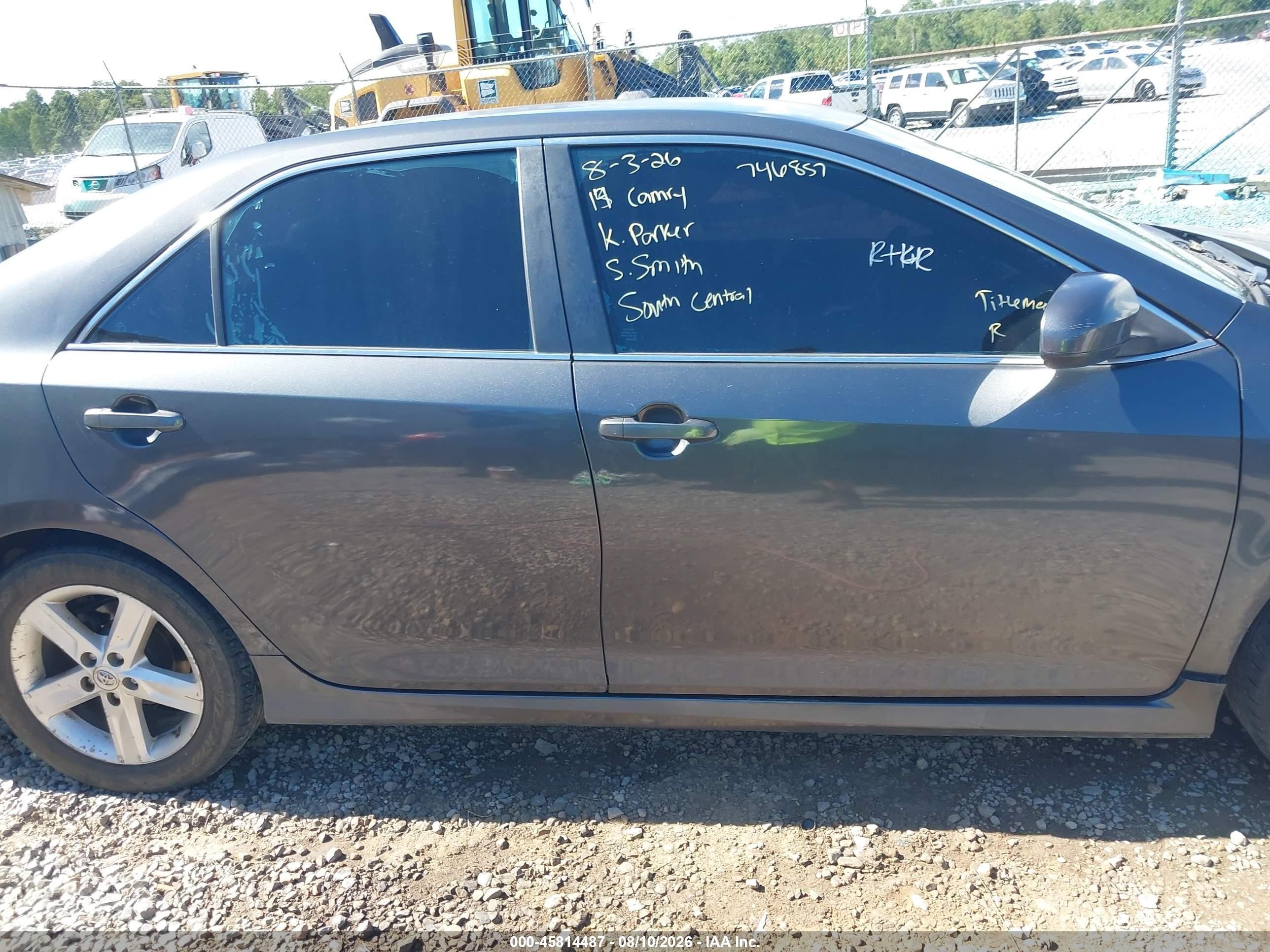 2014 Toyota Camry Se Gray vin: 4T1BF1FK6EU746857