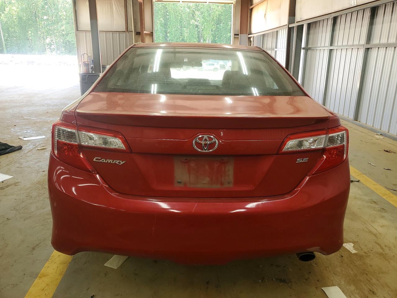 2014 Toyota Camry Se Red vin: 4T1BF1FK6EU757700