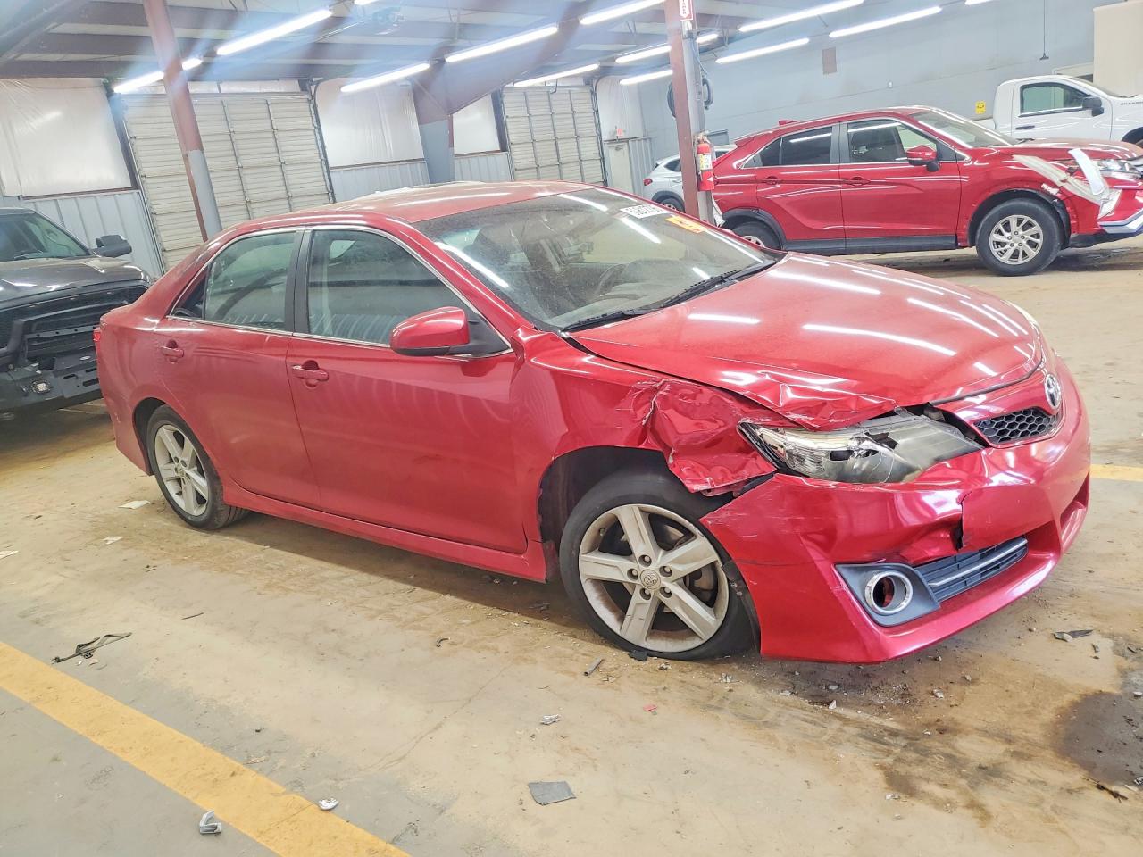 2014 Toyota Camry Se Red vin: 4T1BF1FK6EU757700
