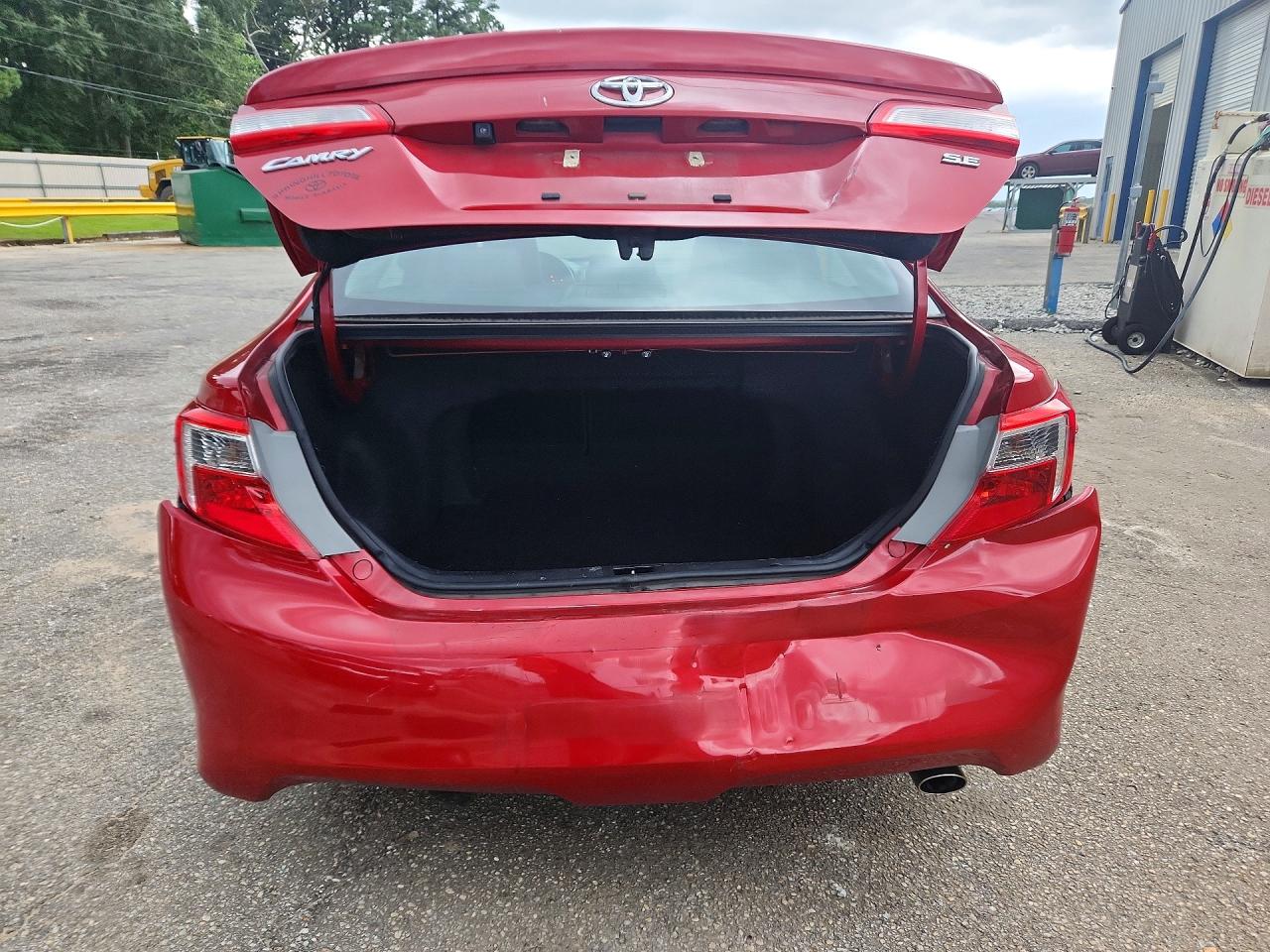 2014 Toyota Camry Se Red vin: 4T1BF1FK6EU758877