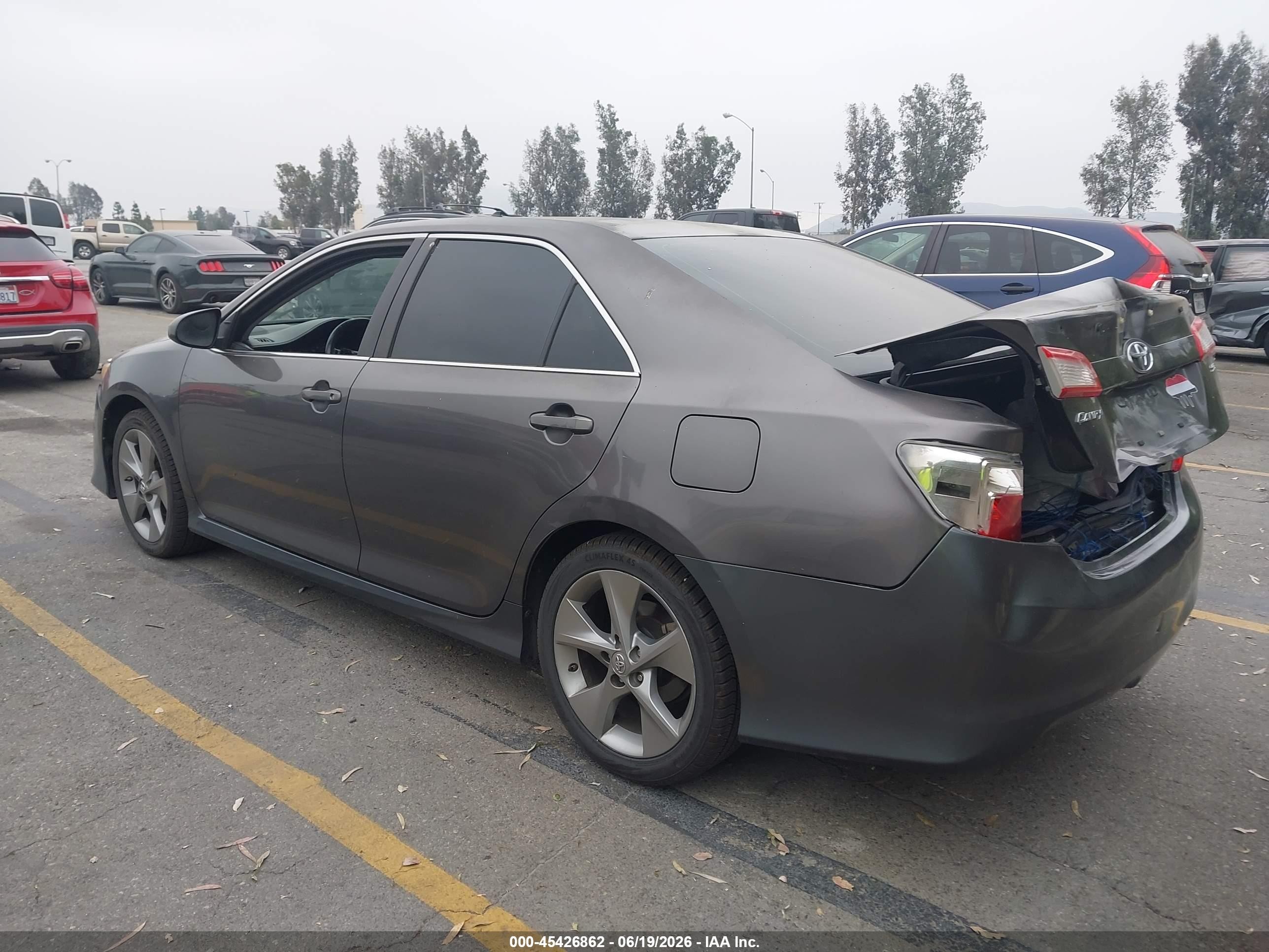 2014 Toyota Camry Se Sport Gray vin: 4T1BF1FK6EU761536
