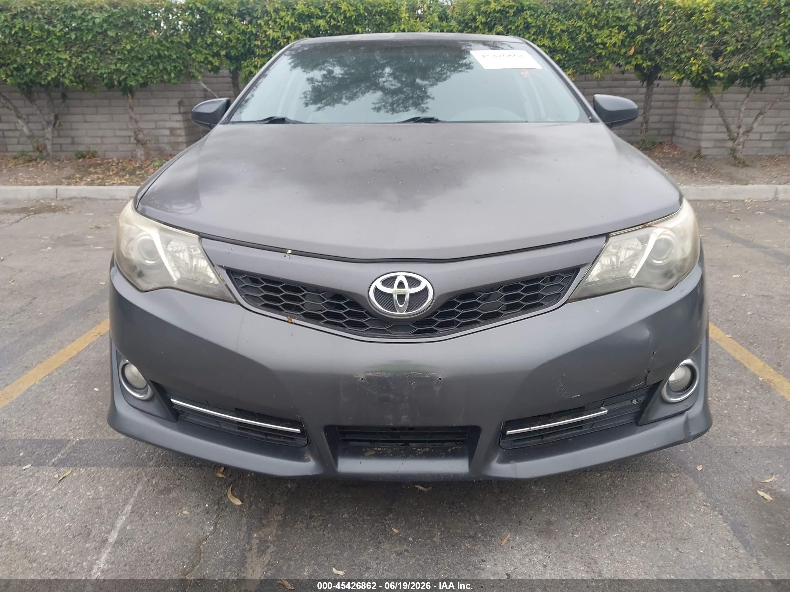 2014 Toyota Camry Se Sport Gray vin: 4T1BF1FK6EU761536