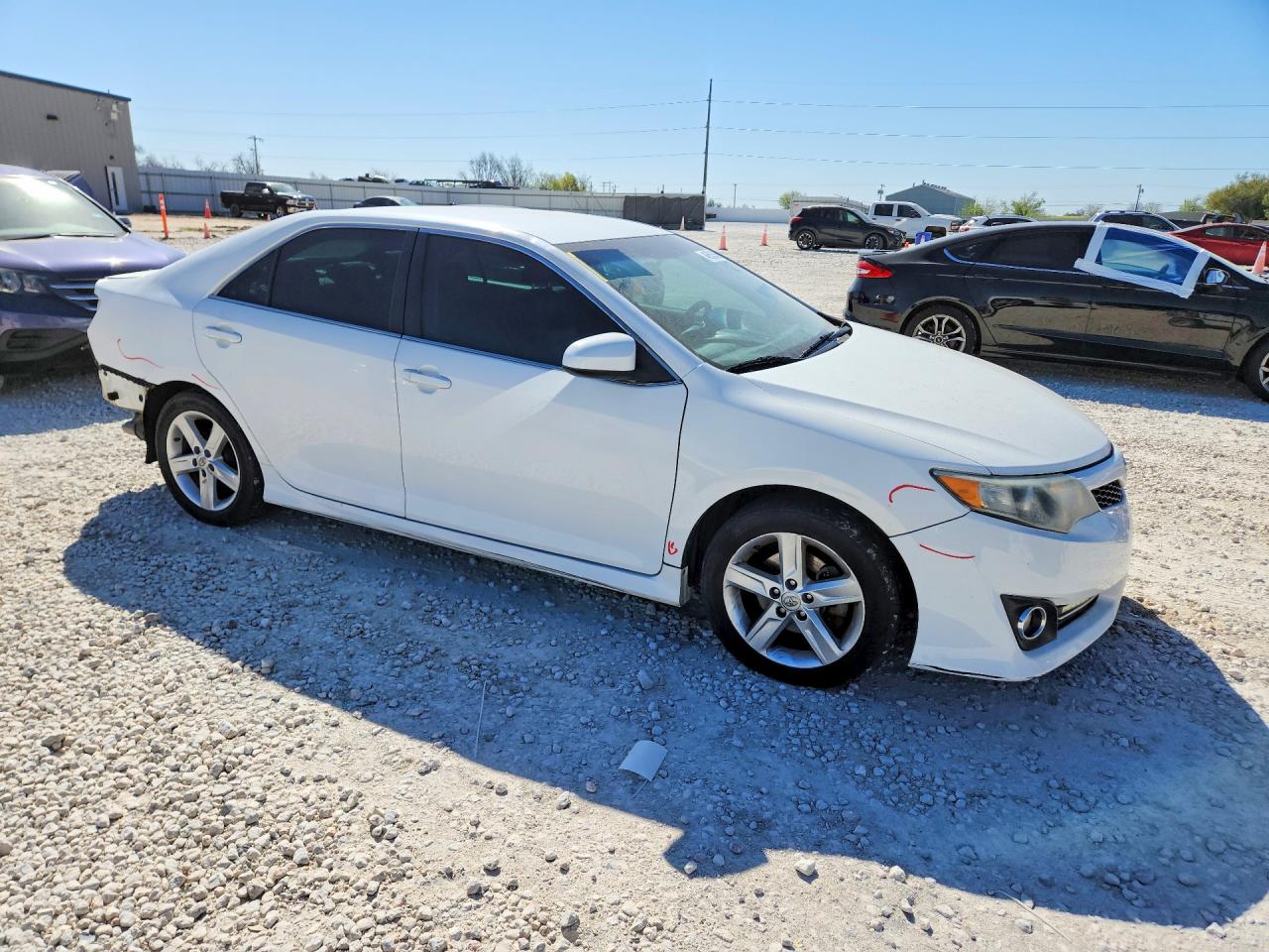 2014 Toyota Camry Se White vin: 4T1BF1FK6EU772424