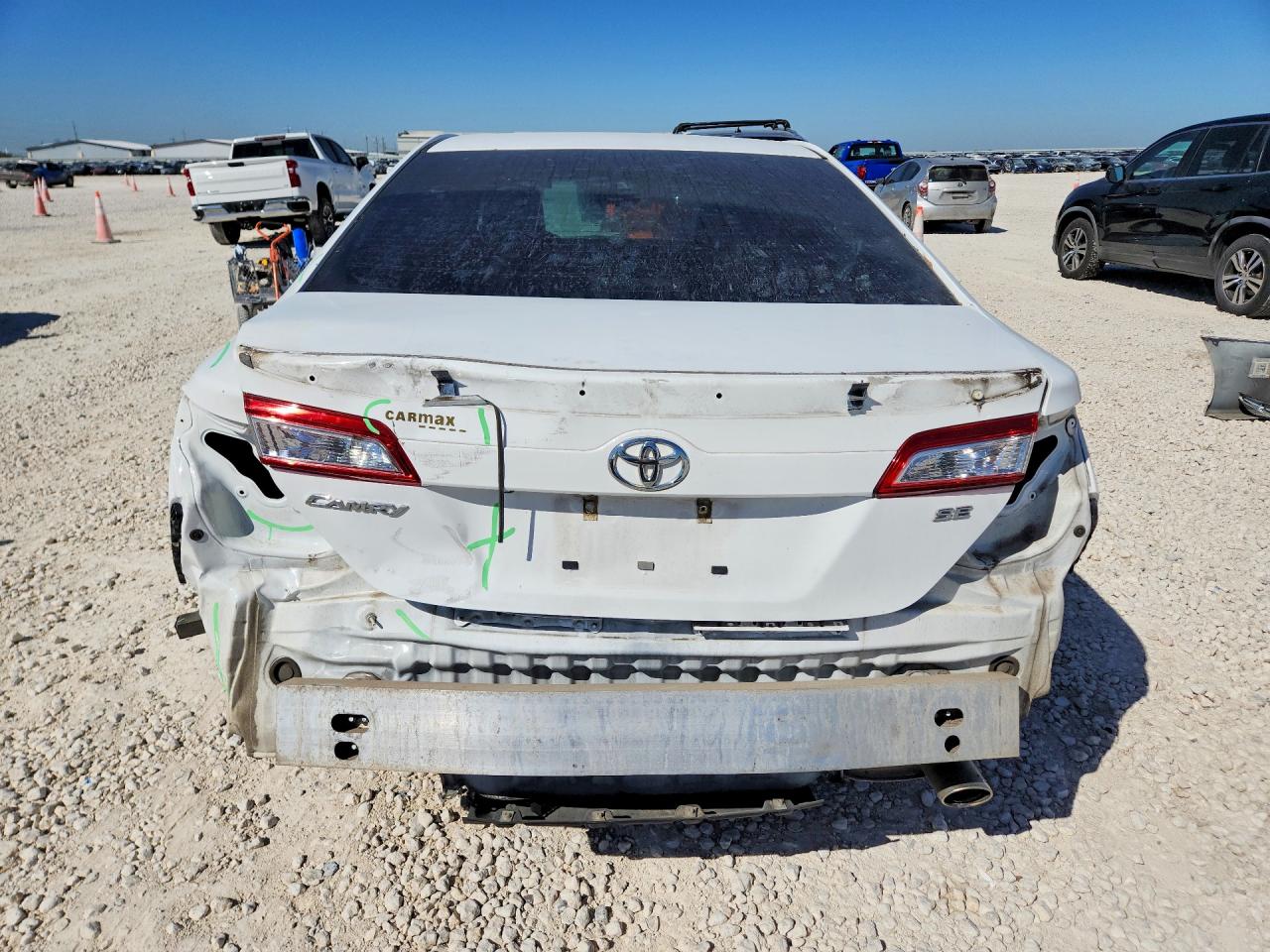 2014 Toyota Camry Se White vin: 4T1BF1FK6EU772424