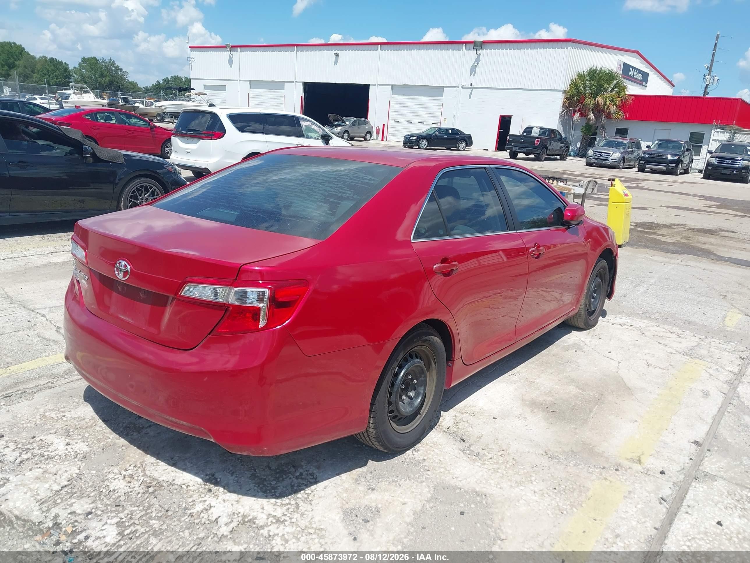 2014 Toyota Camry L Red vin: 4T1BF1FK6EU779938