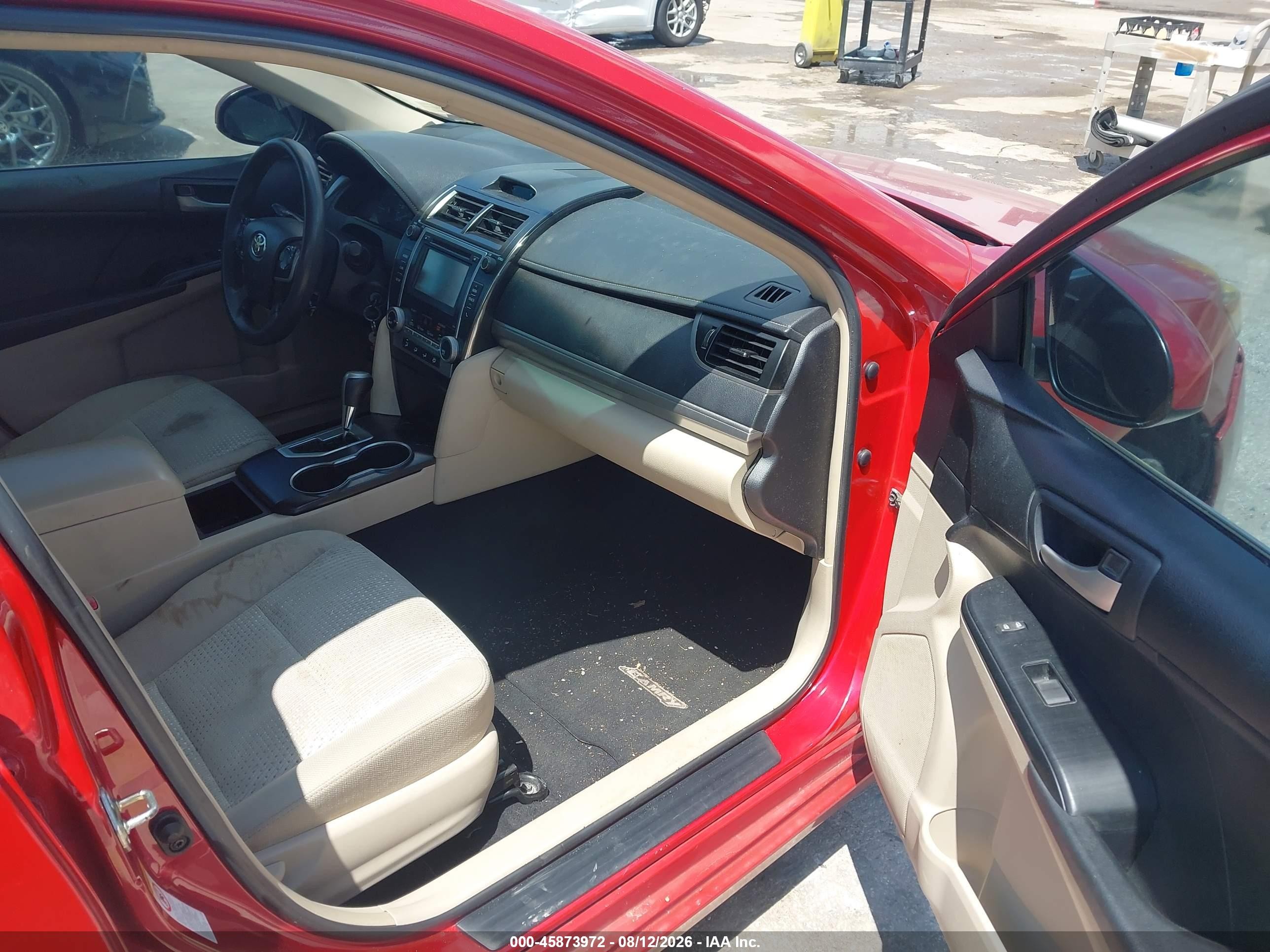 2014 Toyota Camry L Red vin: 4T1BF1FK6EU779938