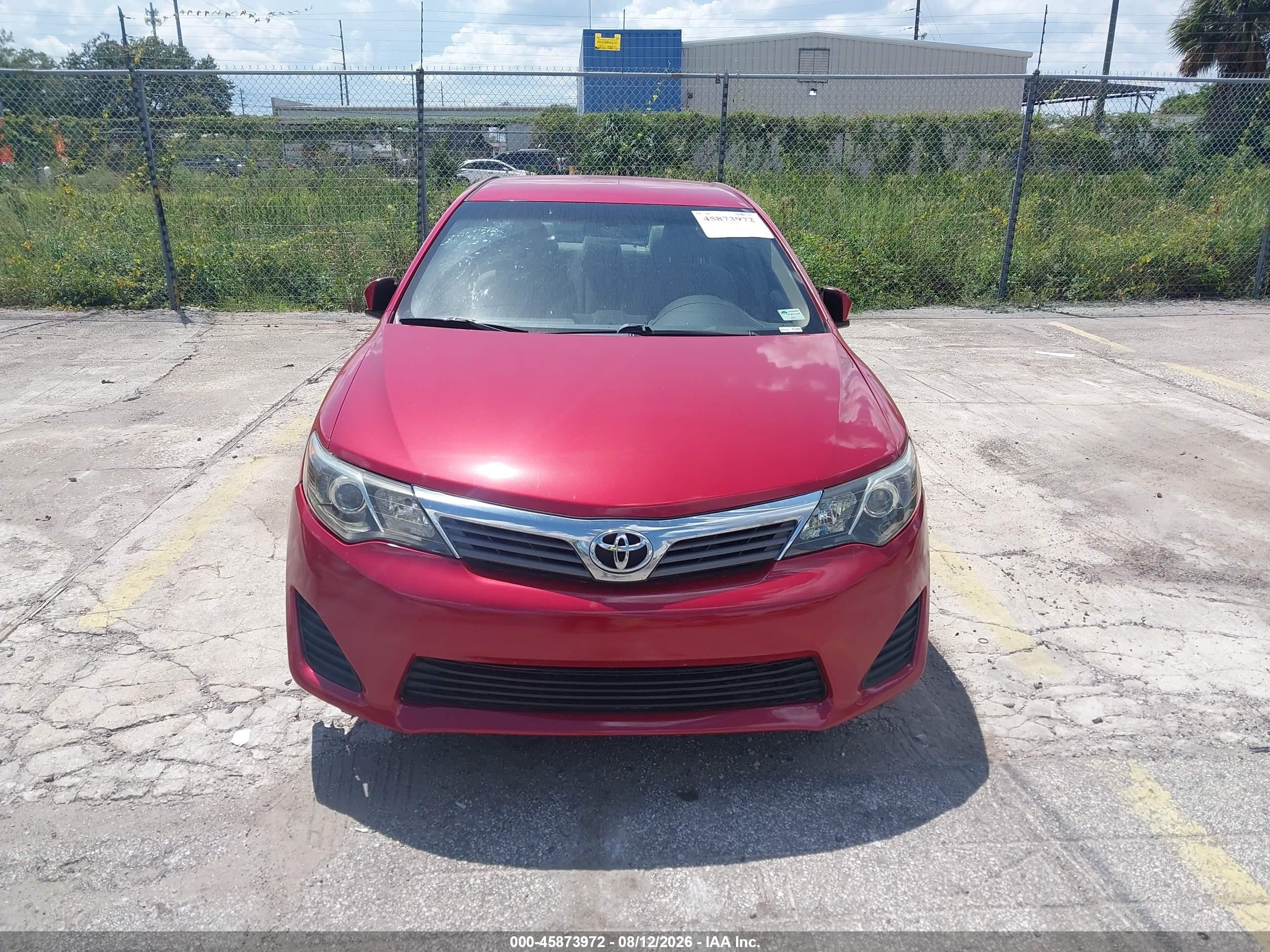 2014 Toyota Camry L Red vin: 4T1BF1FK6EU779938