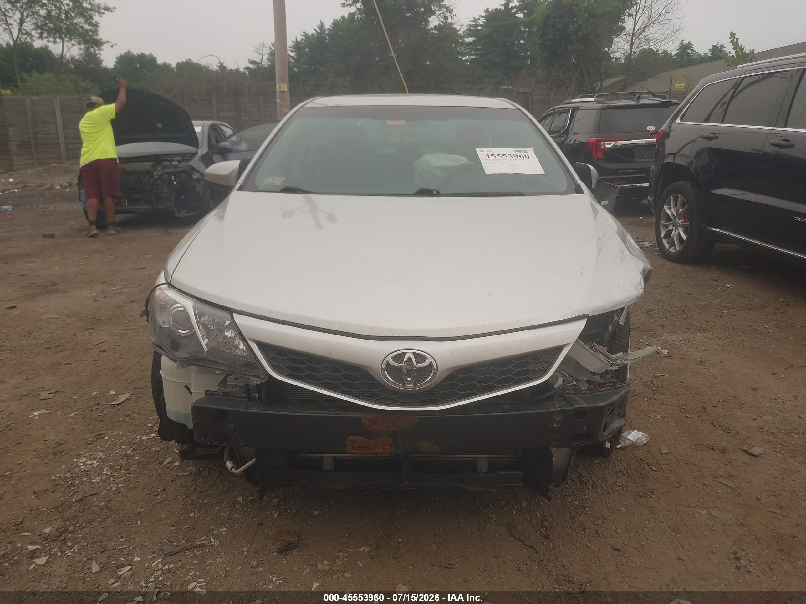 2014 Toyota Camry Se Silver vin: 4T1BF1FK6EU789501